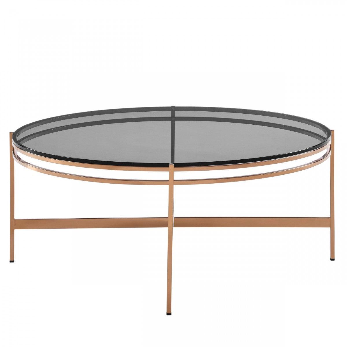 Modrest Bradford Modern Rosegold Coffee Table