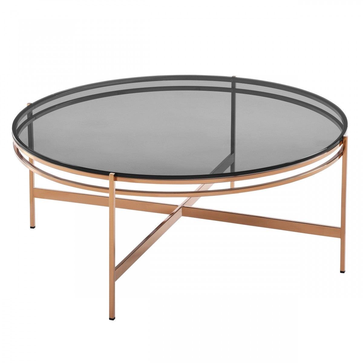 Modrest Bradford Modern Rosegold Coffee Table
