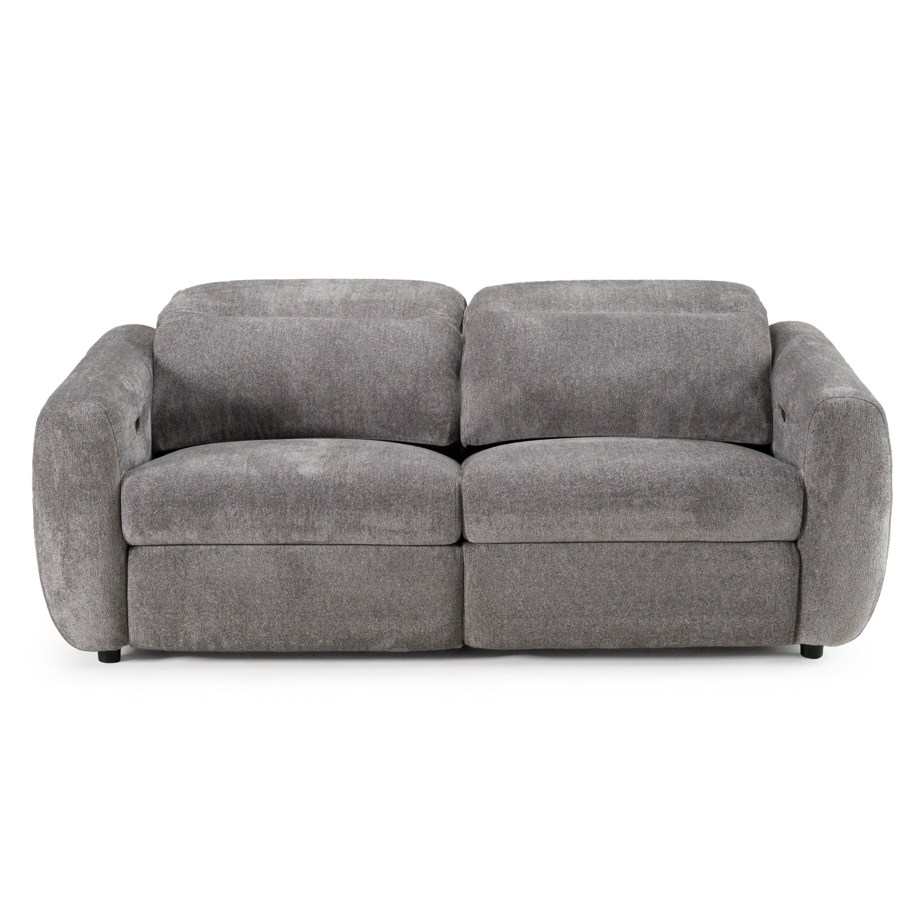 Brevig Modern Fabric Sofa w/ 2 Recliners