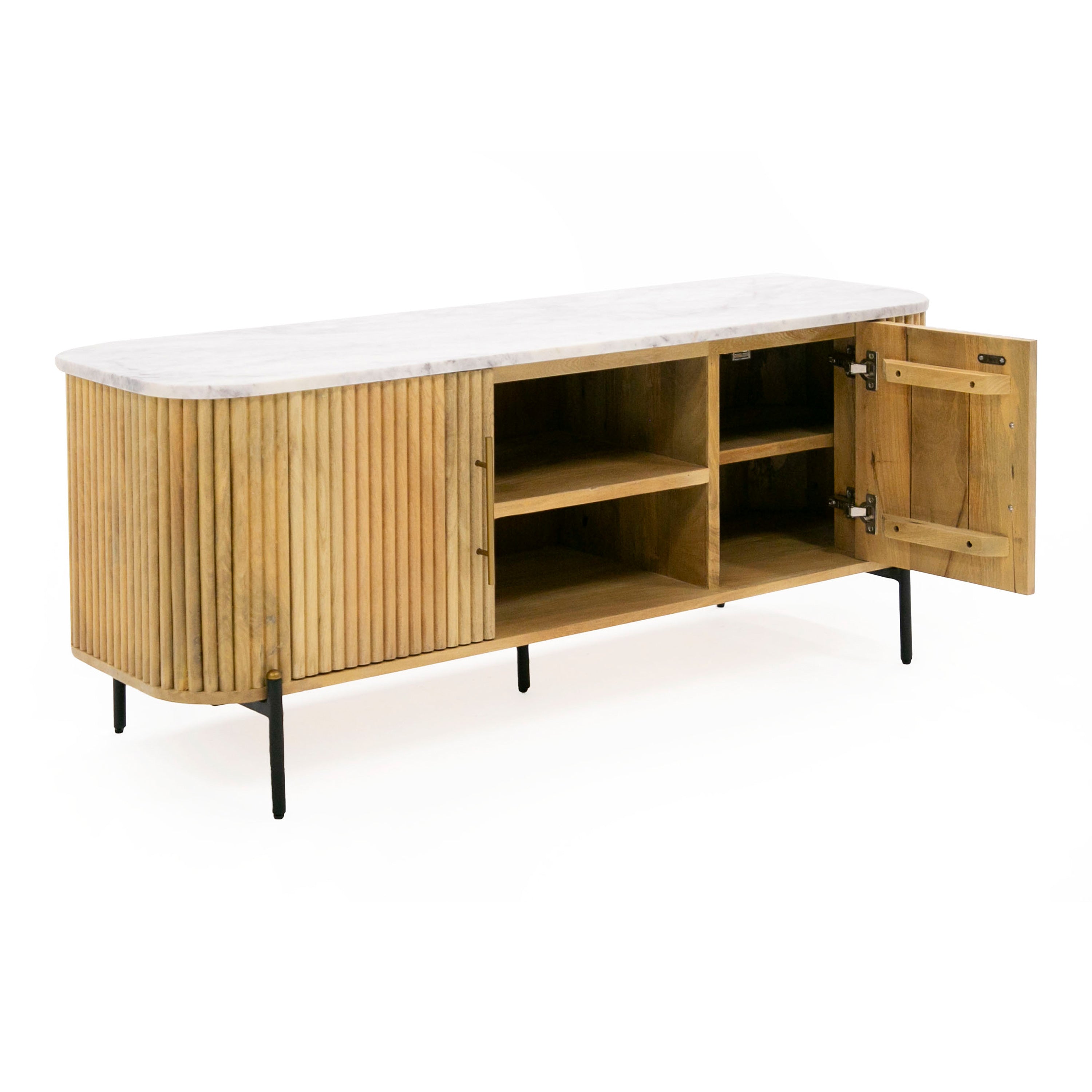Cambridge Marble and Mango TV Stand