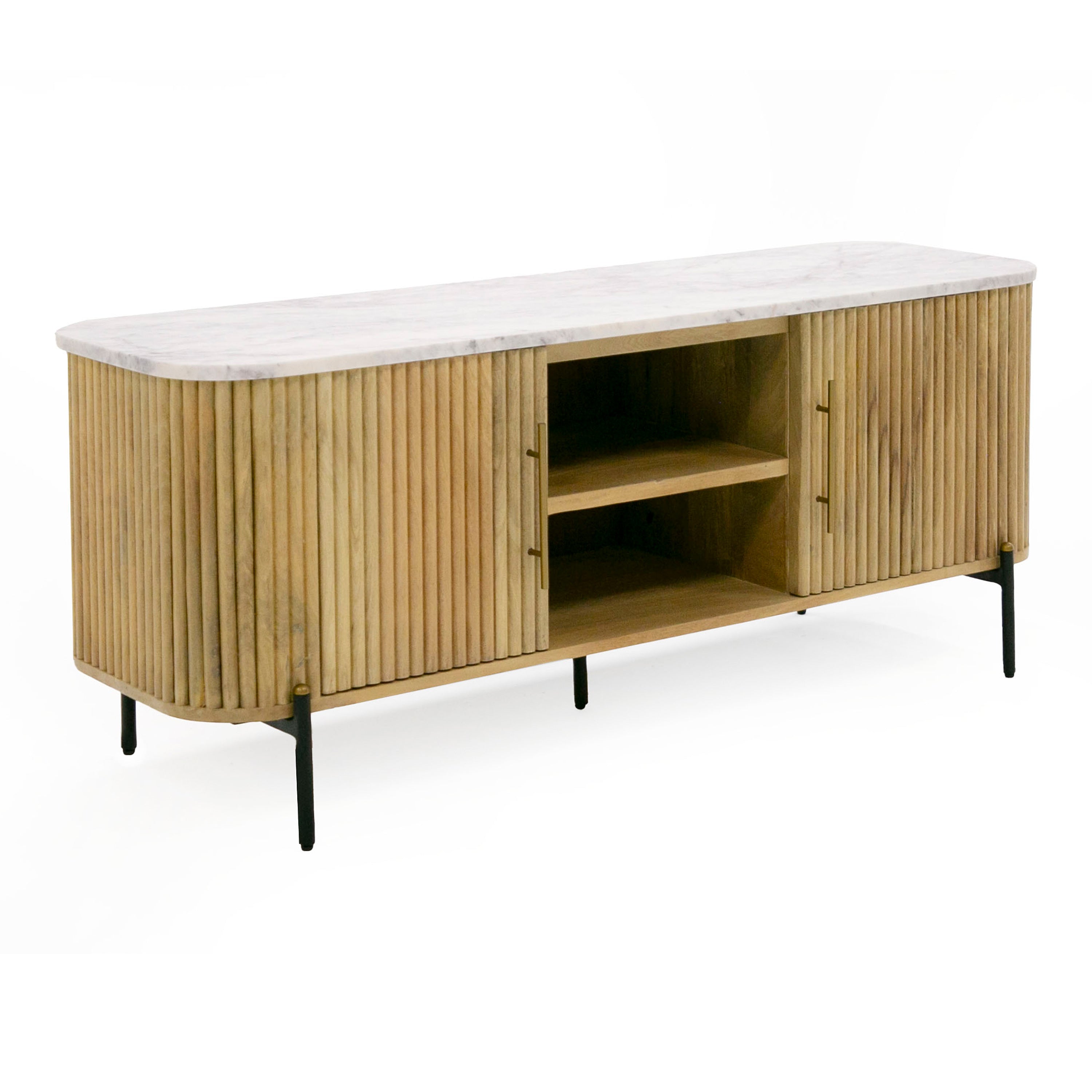 Cambridge Marble and Mango TV Stand