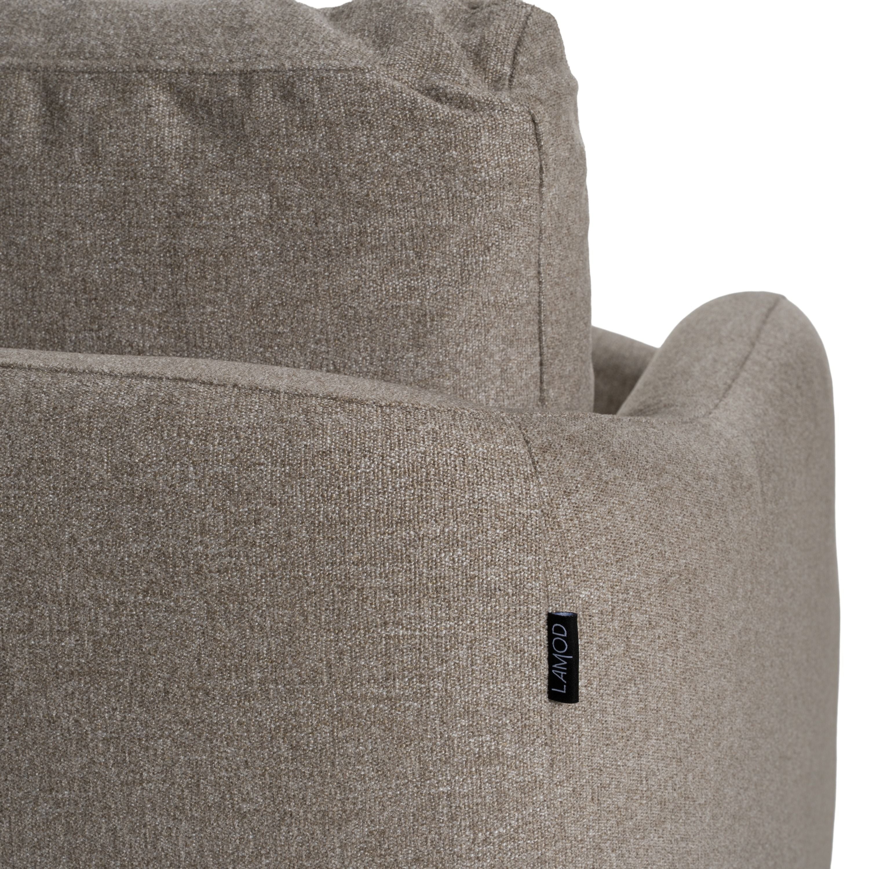 Chantry Modern Sand Fabric Sectional Sofa
