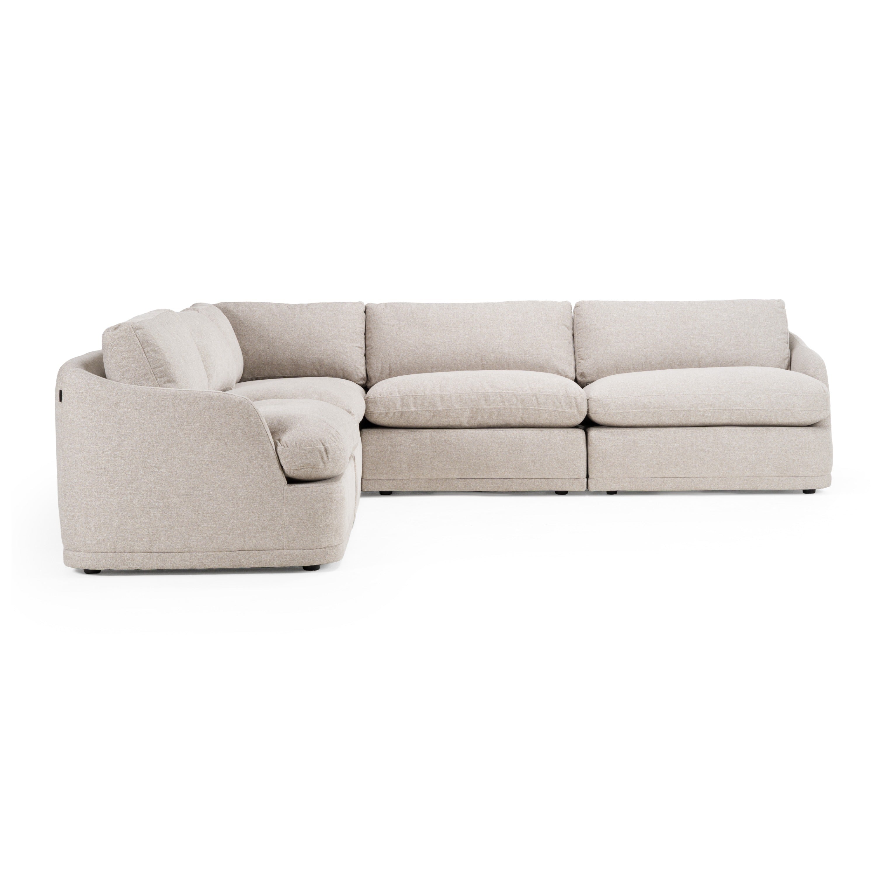 Divani Casa Chantry Modern Fabric Sectional Sofa