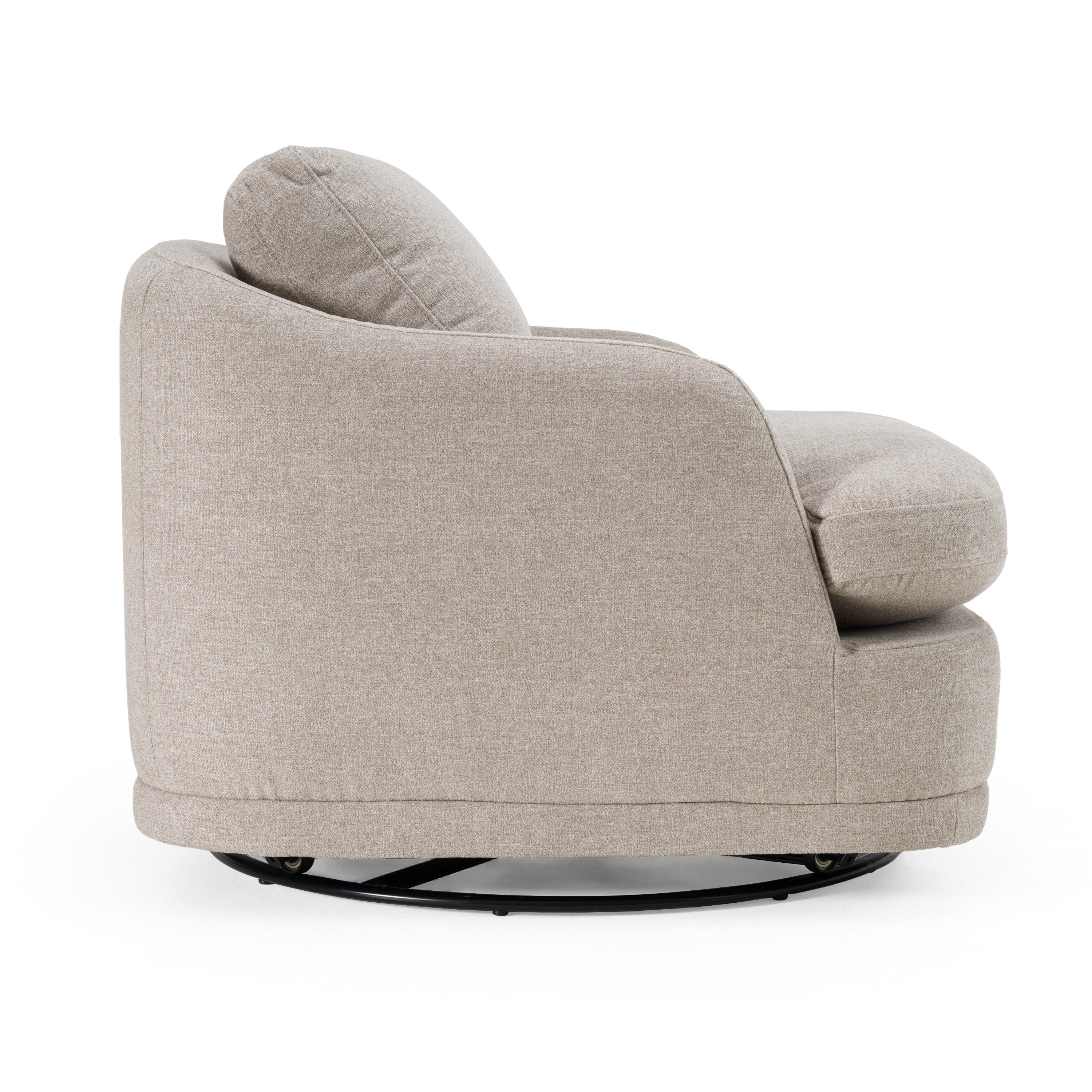 Divani Casa Chantry Modern Fabric Swivel Accent Chair