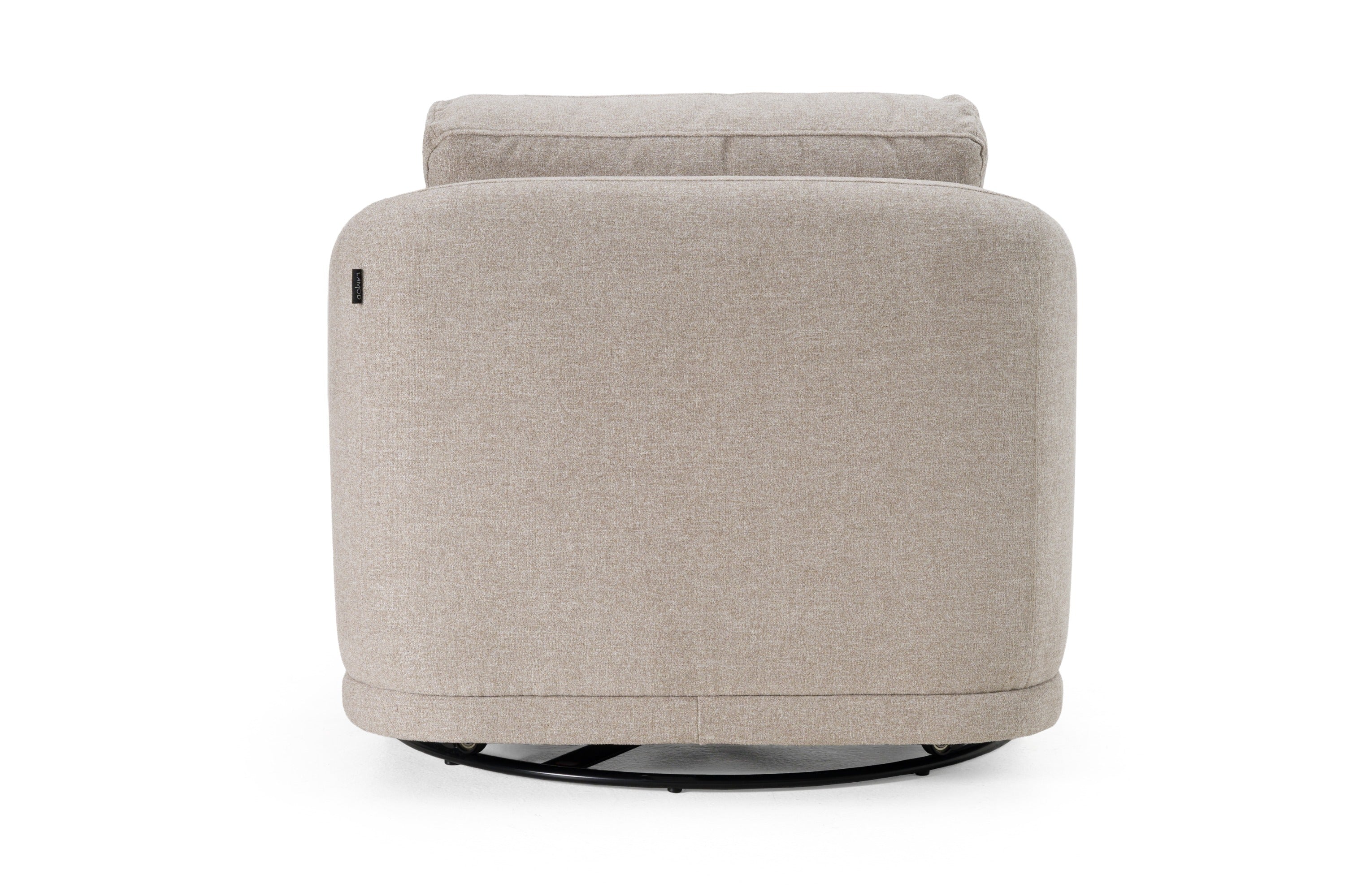 Divani Casa Chantry Modern Fabric Swivel Accent Chair
