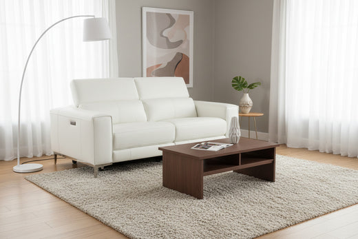 Chignik Modern Leather Sofa w/ 2 Recliners