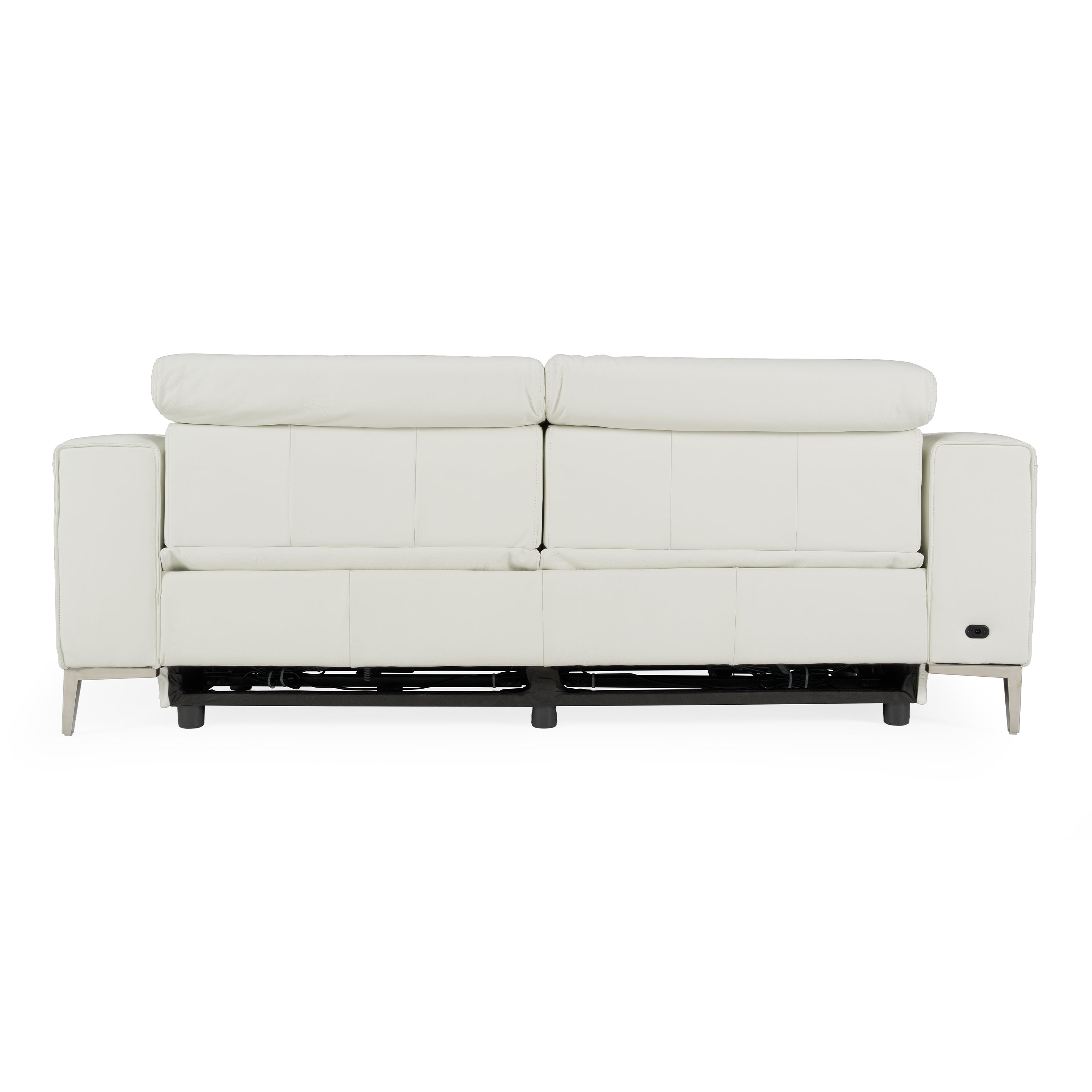 Chignik Modern Leather Sofa w/ 2 Recliners