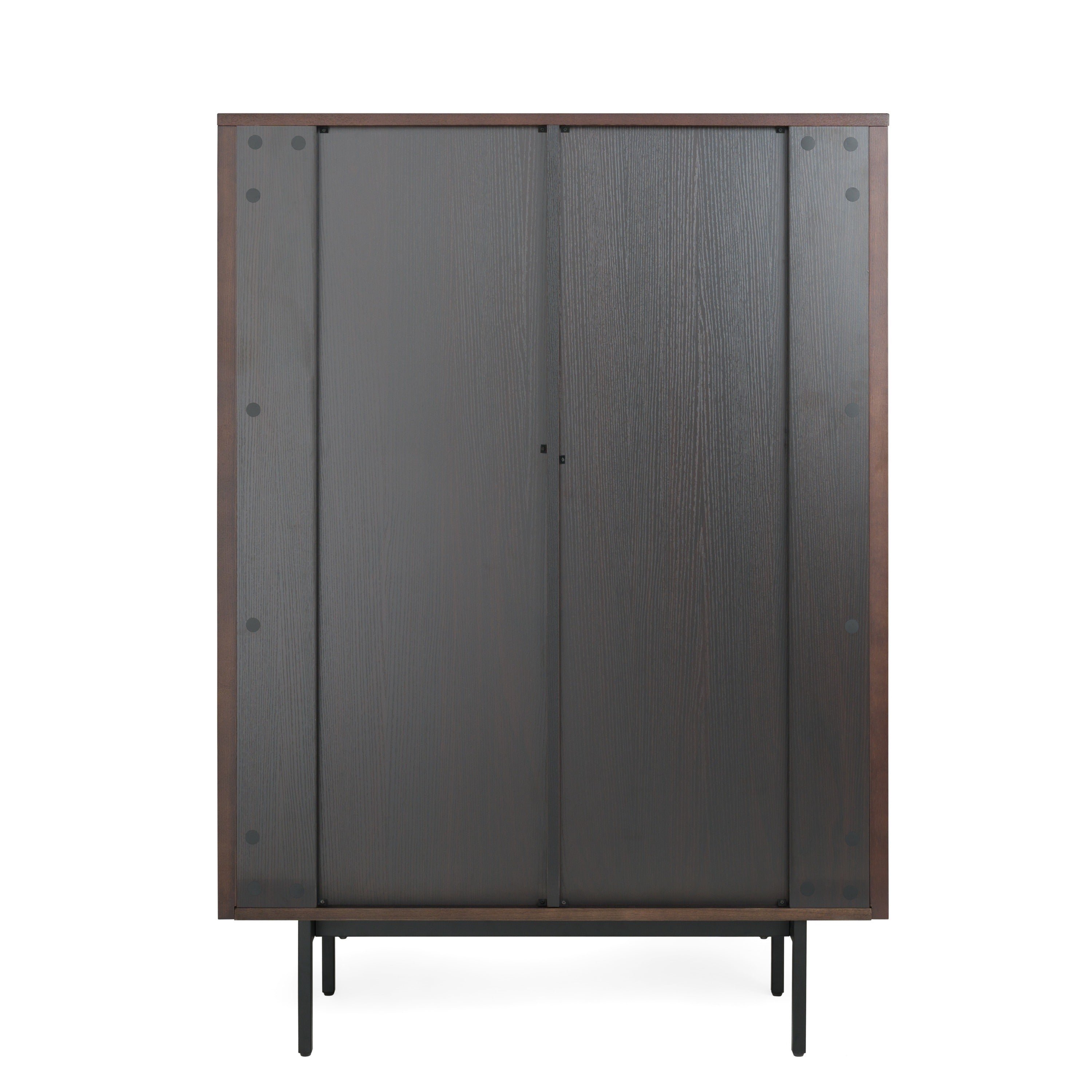 Modrest Clifton Modern Smoked Ash Tall Buffet