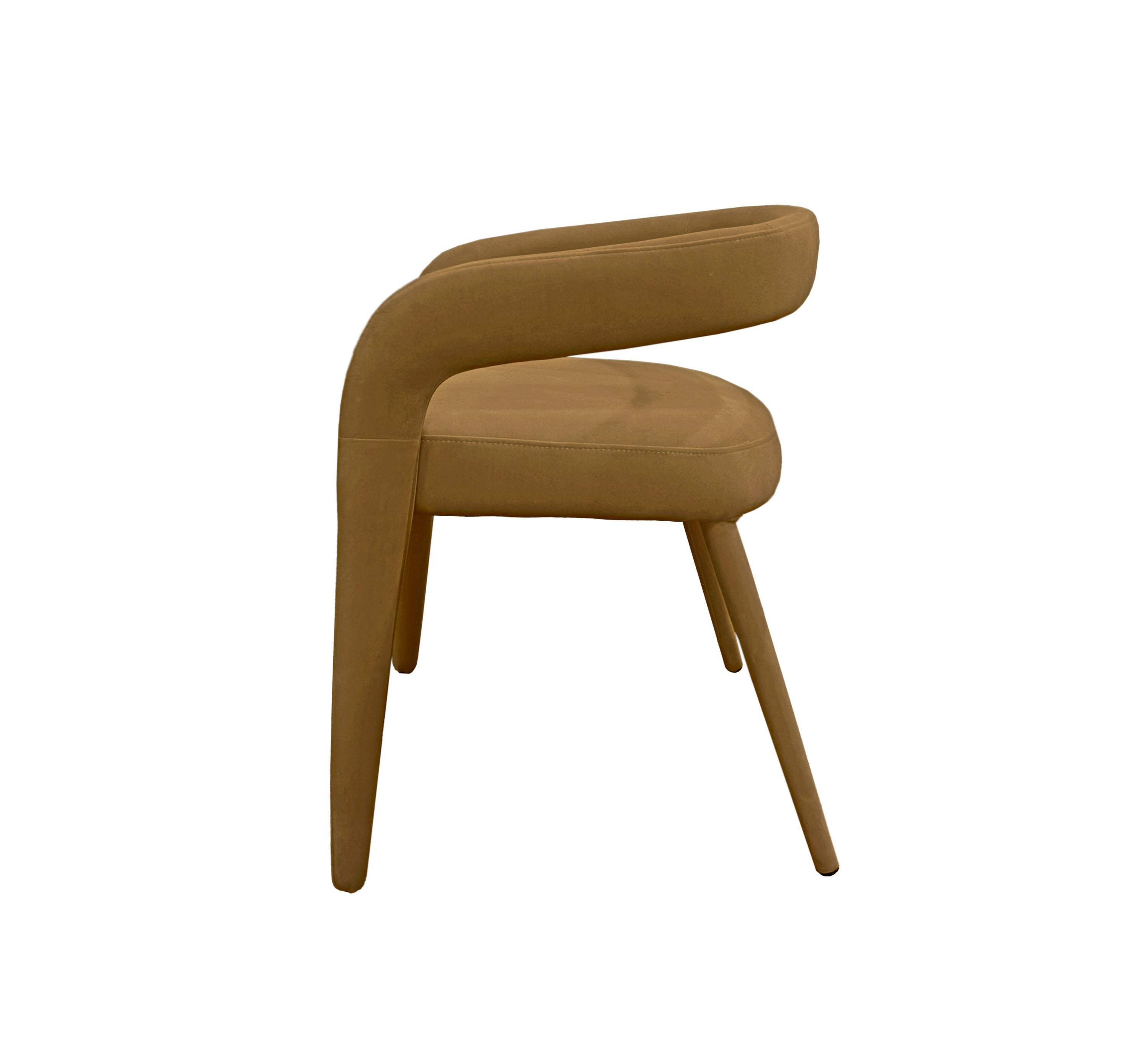 Modrest Mundra - Modern Tan Fabric Dining Chair-Dining Chair-VIG-Wall2Wall Furnishings