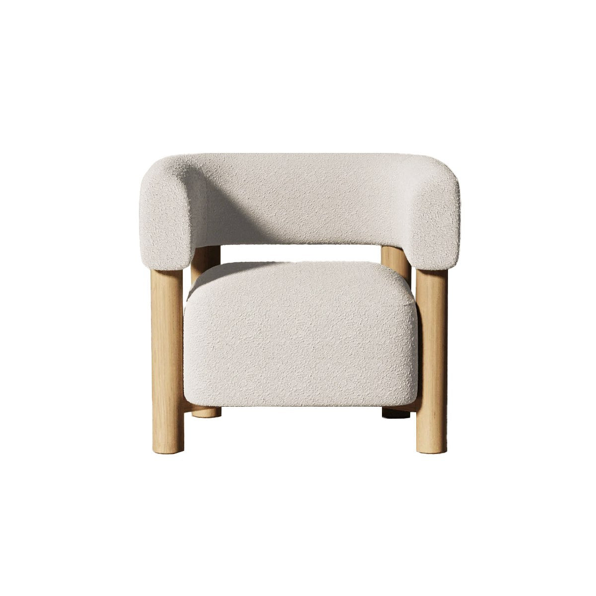 Modrest Fang - Modern Fabric & Wood Accent Chair-Accent Chair-VIG-Wall2Wall Furnishings