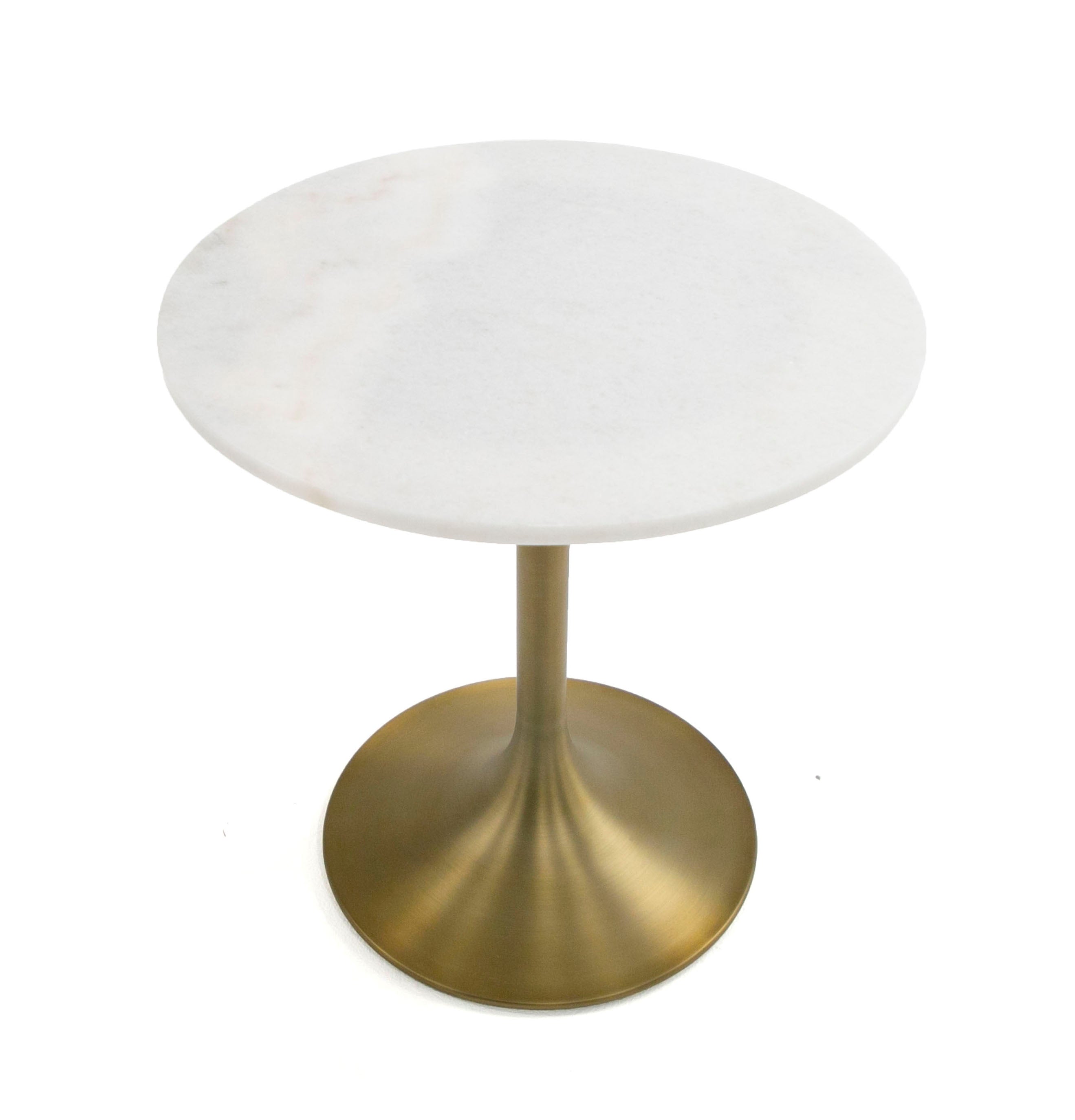 Modrest Collins Glam Marble End Table