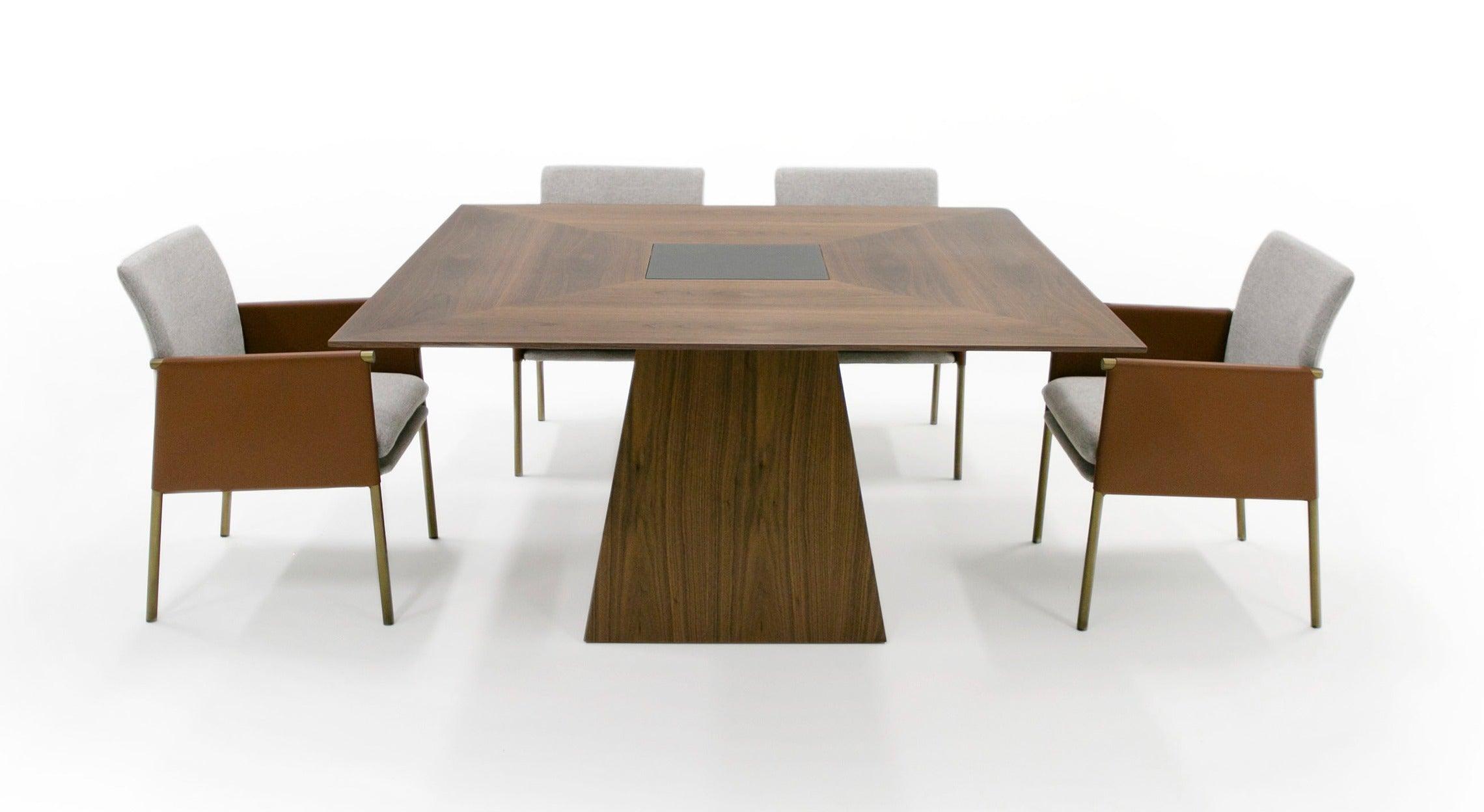 Modrest Cora Modern and Tempered Glass Dining Table