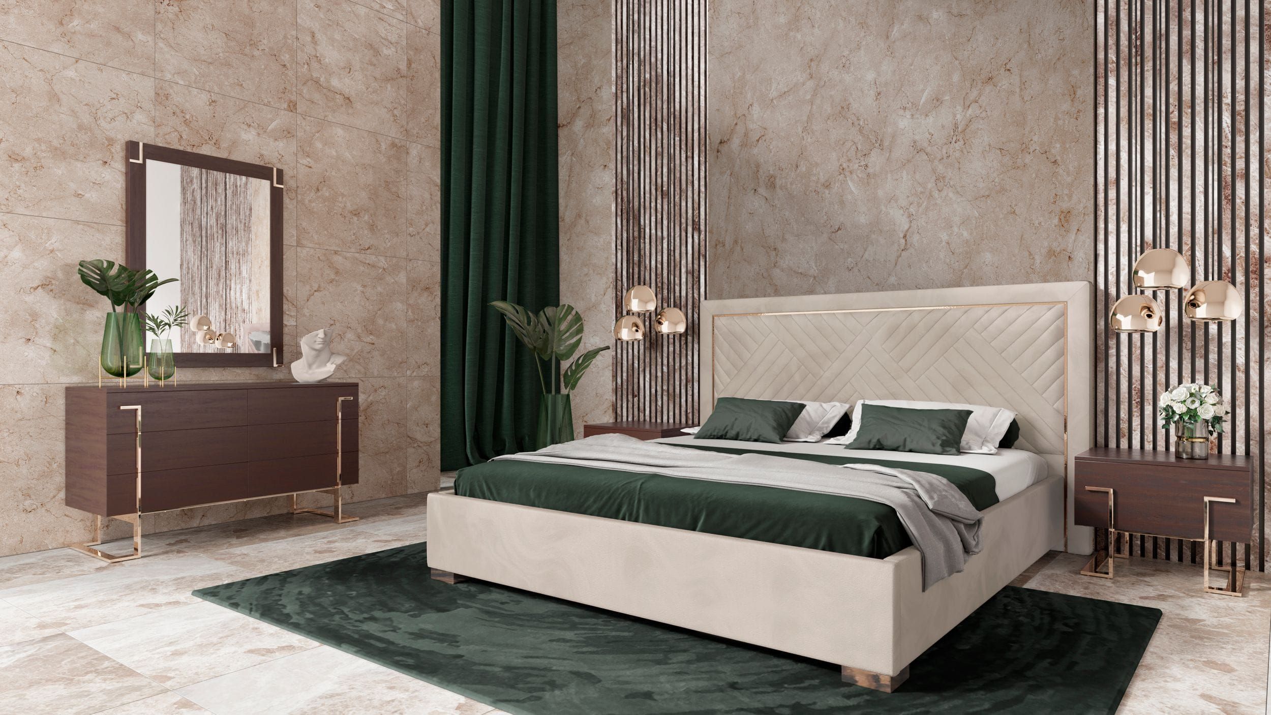 Modrest Corrico - Modern Bedroom Set-Bed-VIG-Wall2Wall Furnishings