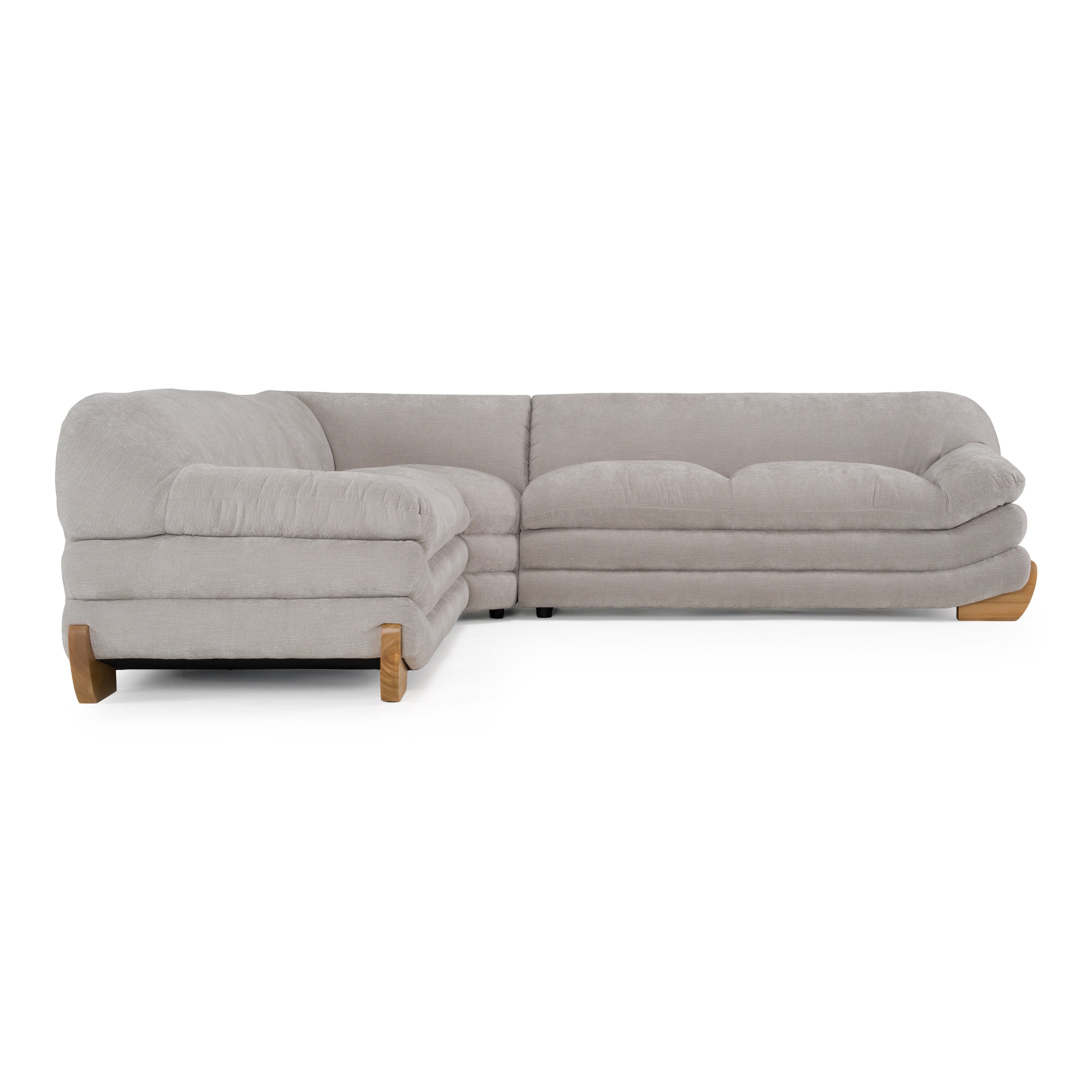 Crockett - Modern Fabric Sectional Sofa