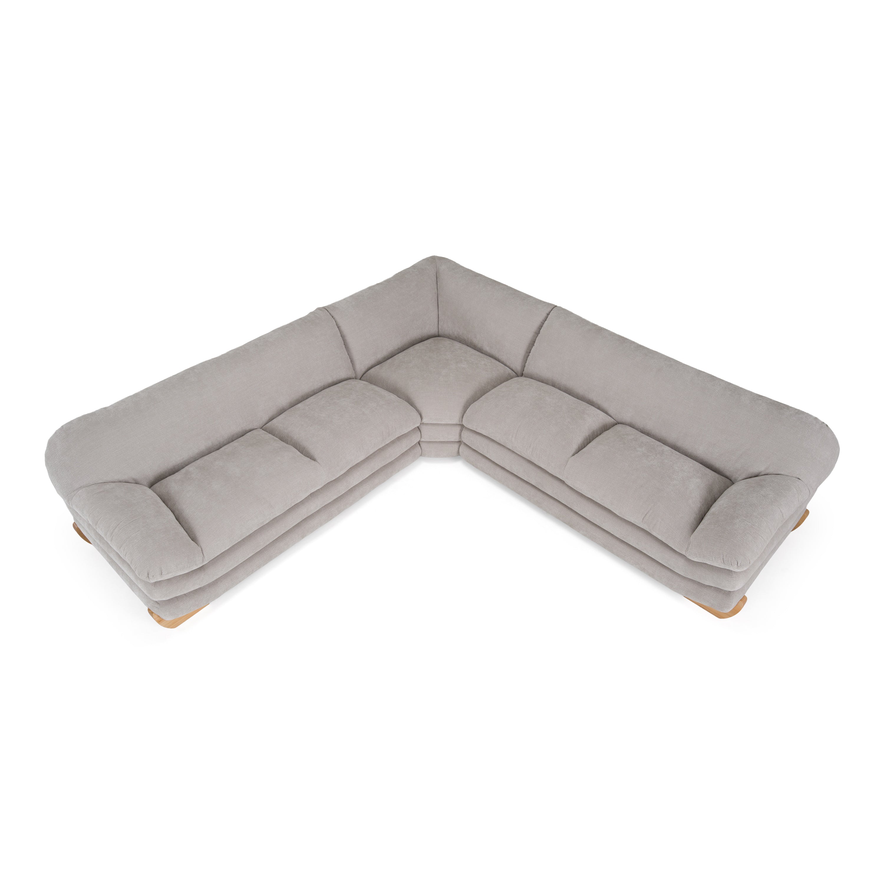 Crockett - Modern Fabric Sectional Sofa