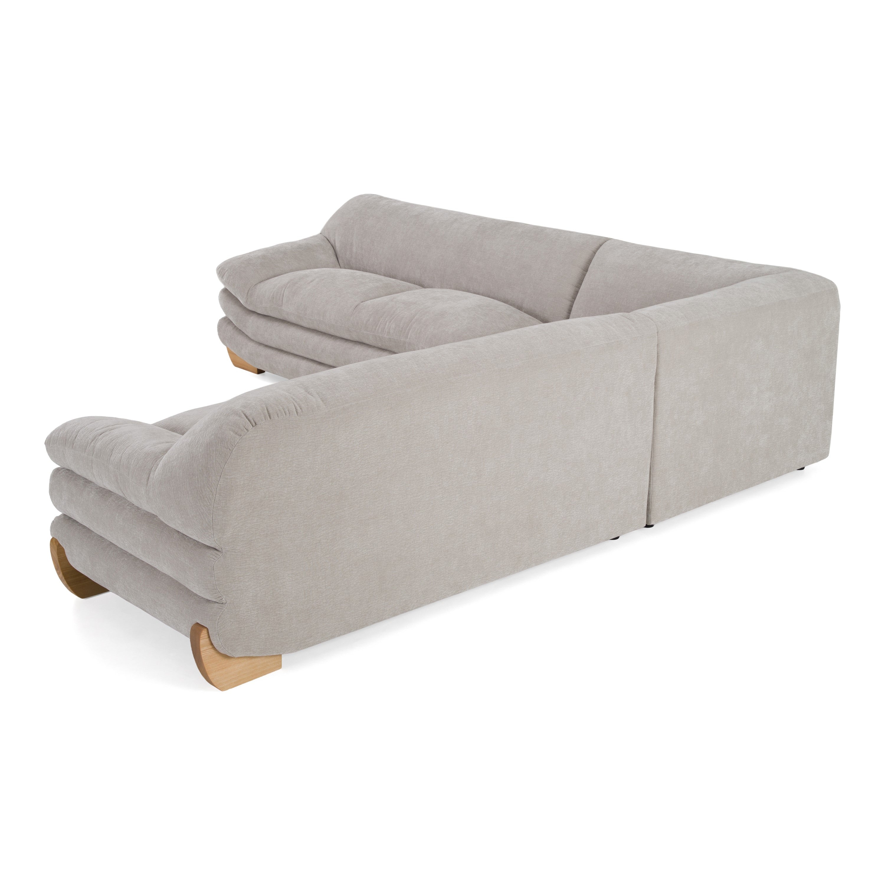 Crockett - Modern Fabric Sectional Sofa