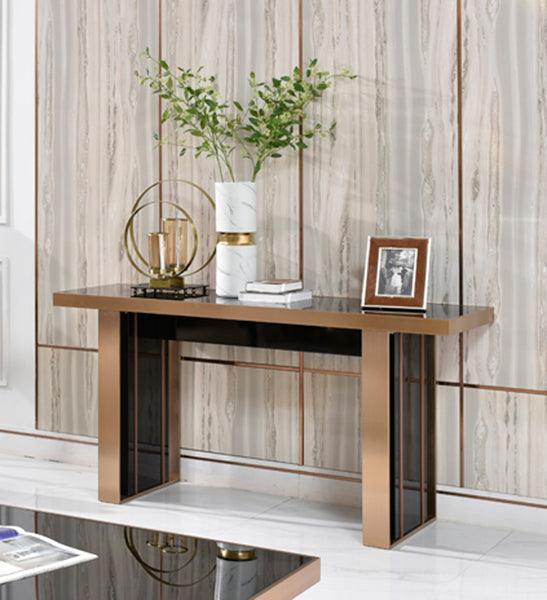 Nova Domus Cartier Modern Rosegold Console Table
