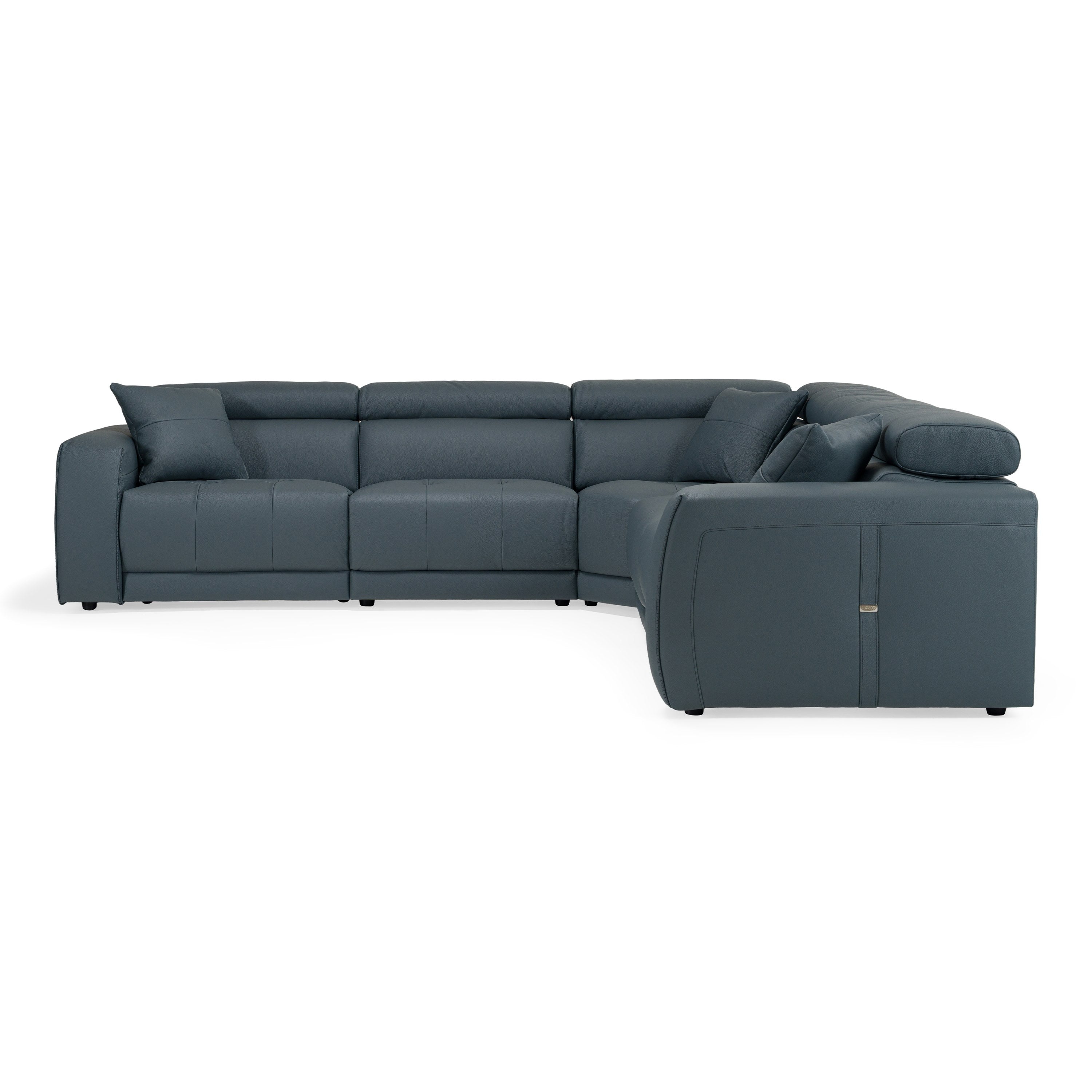 Dalton Modern Italian Leather Sectional Sofa Recliners