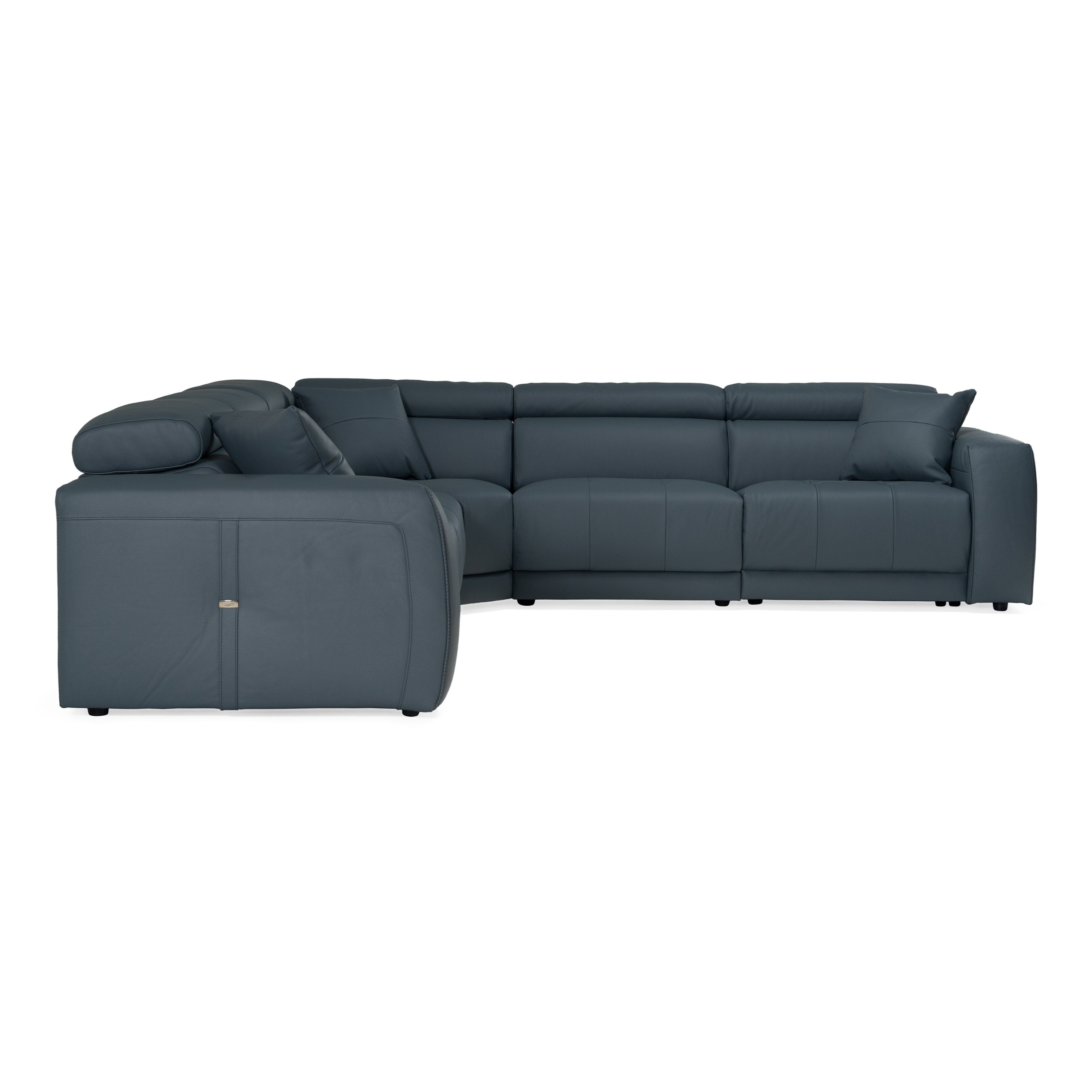 Dalton Modern Italian Leather Sectional Sofa Recliners
