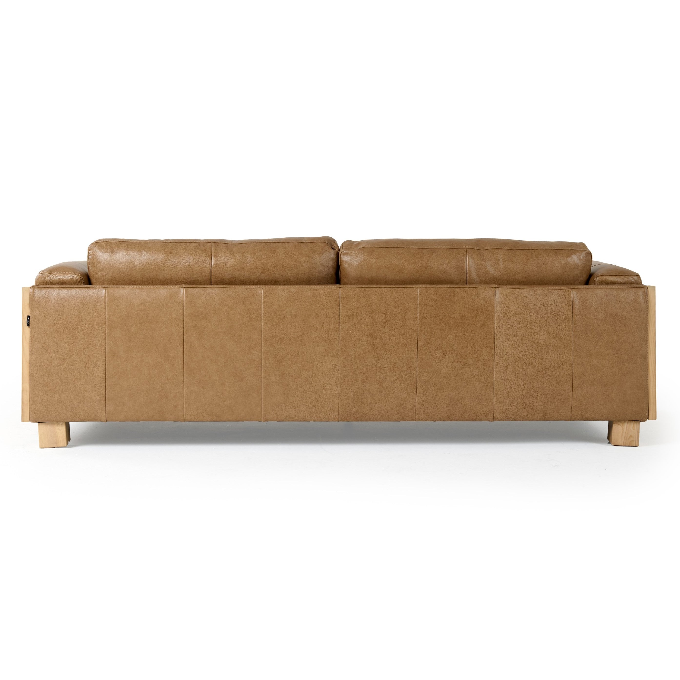 Danson Modern Leather and Wicker Sofa