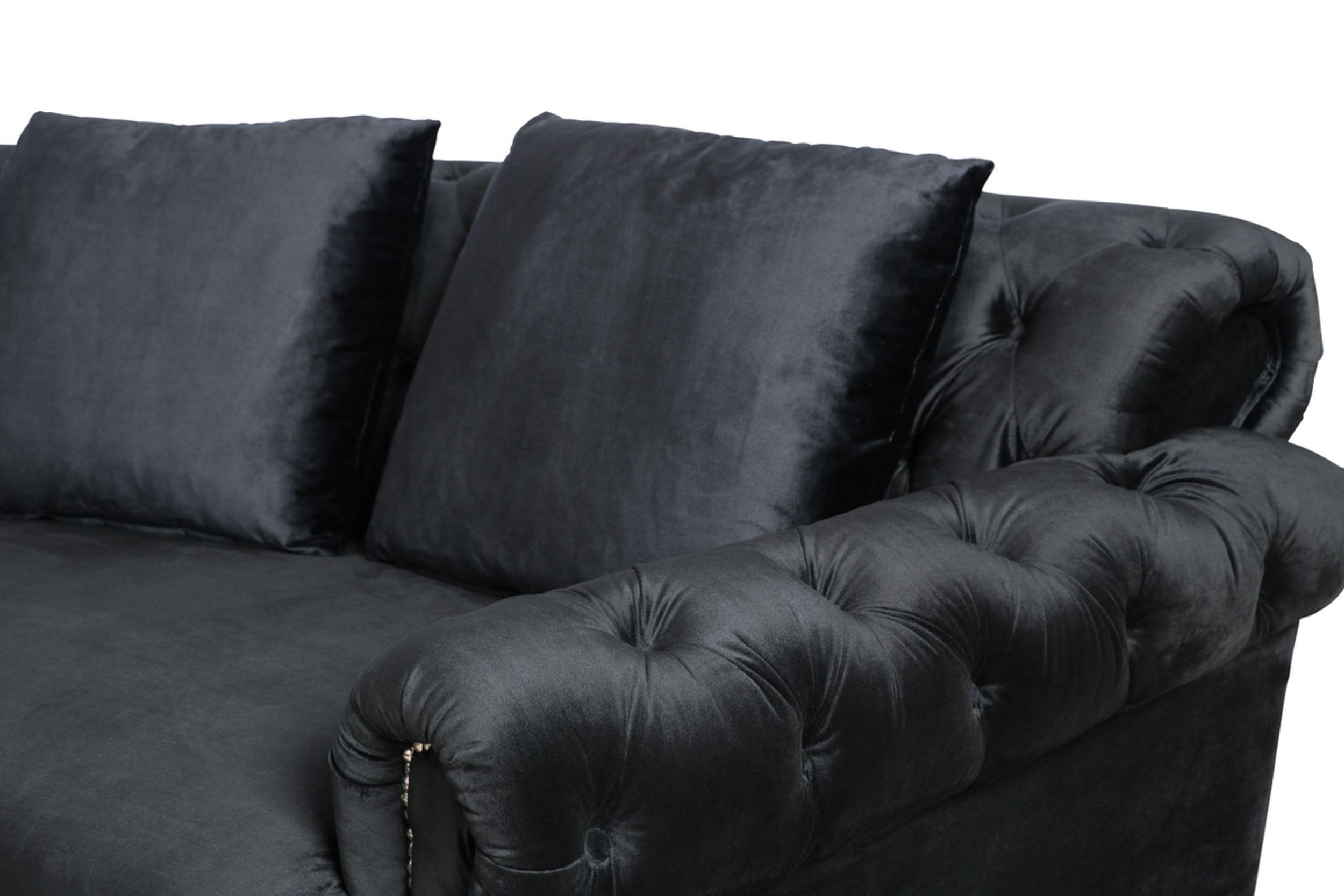 Divani Casa Darla Modern Velvet Circular Sectional Sofa
