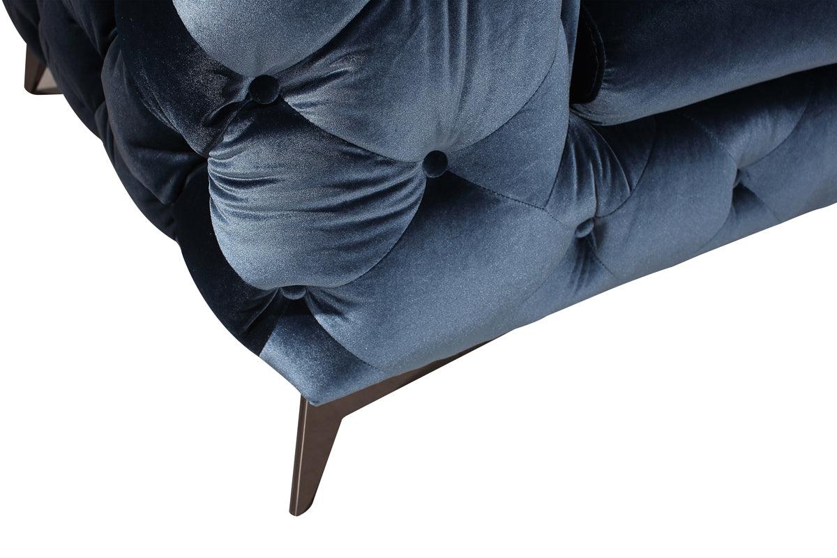 Divani Casa Delilah Modern Fabric Loveseat
