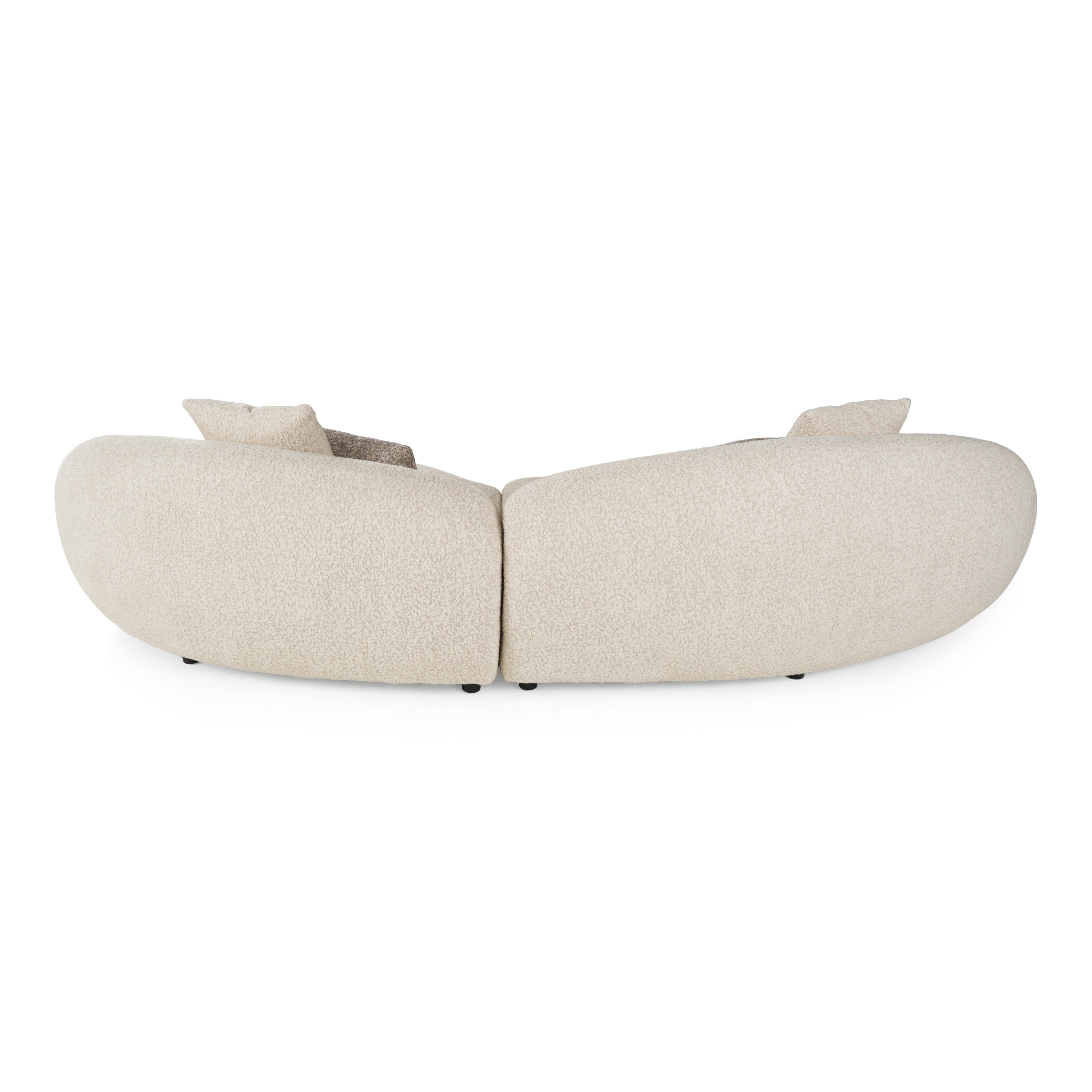 Delvan Contemporary Fabric Right Facing Chaise Sectional Sofa