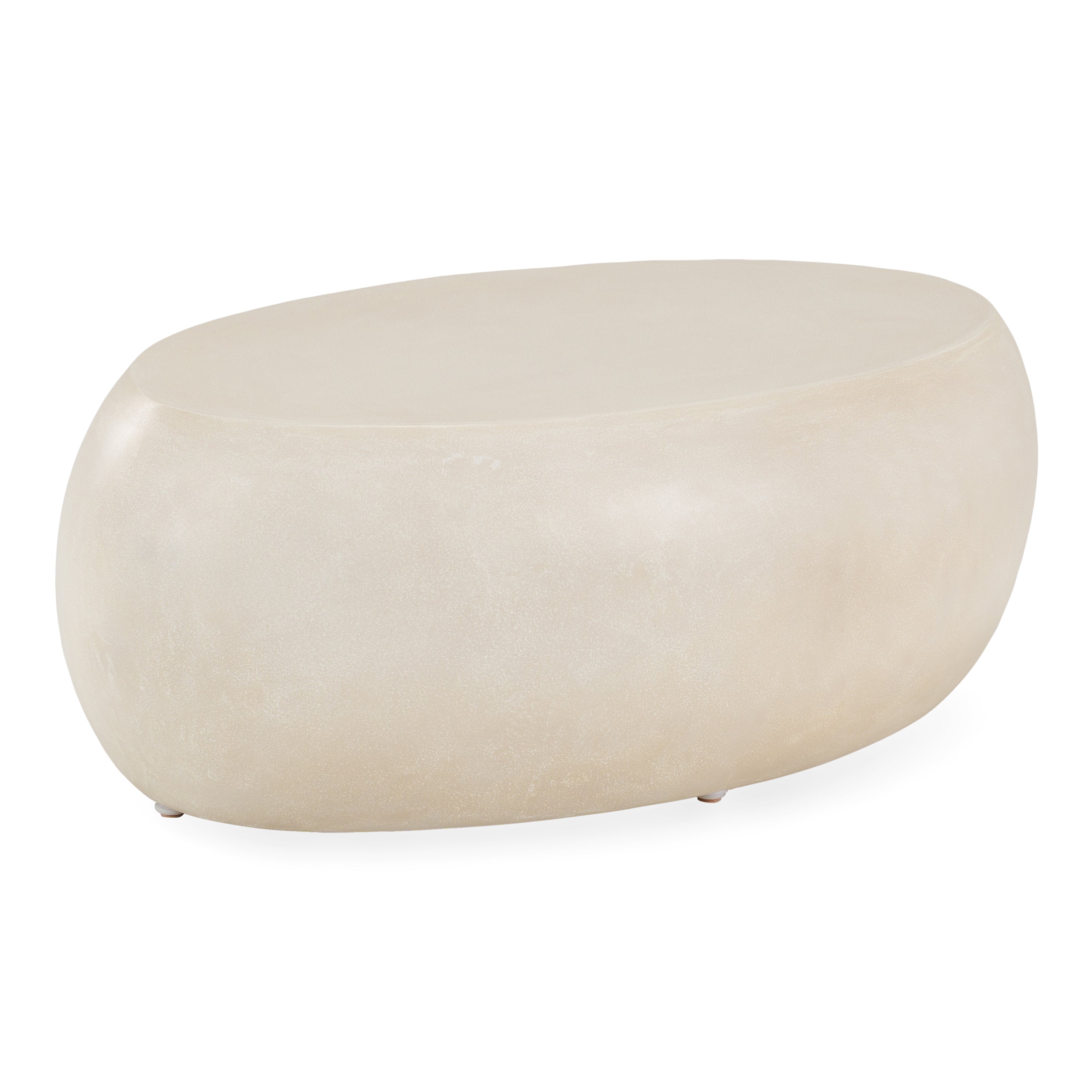 Denny Modern Fiberform Oval Coffee Table