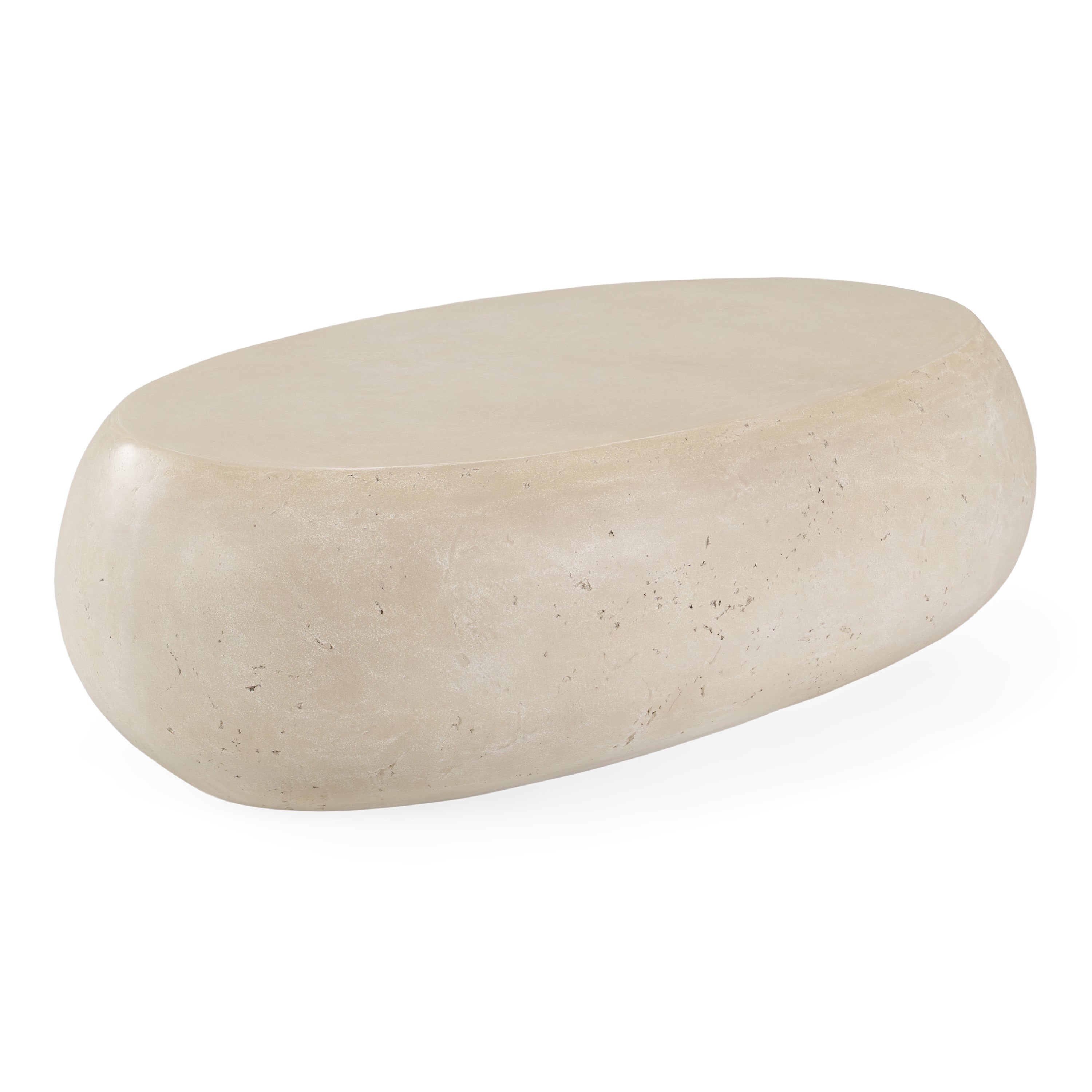 Denny Modern Fiberform Large Oval Coffee Table