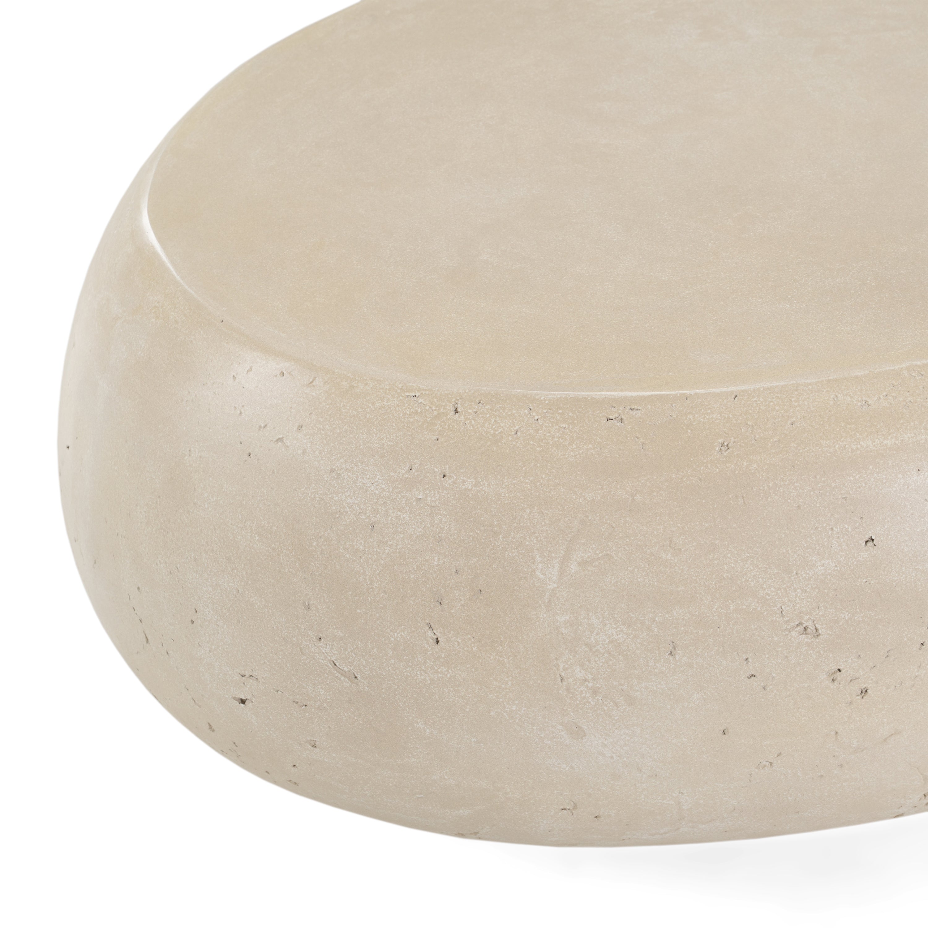 Denny Modern Fiberform Large Oval Coffee Table