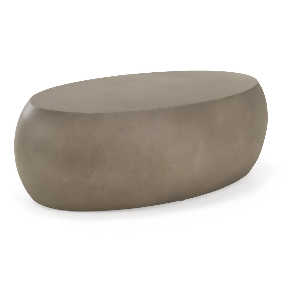 Denny - Modern Fiberform Oval Coffee Table