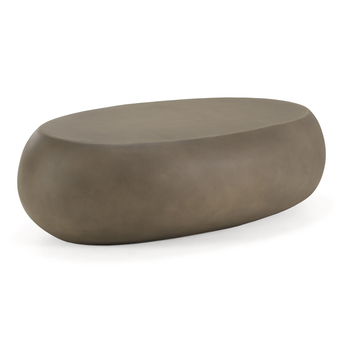 Denny - Modern Fiberform Large Oval Coffee Table