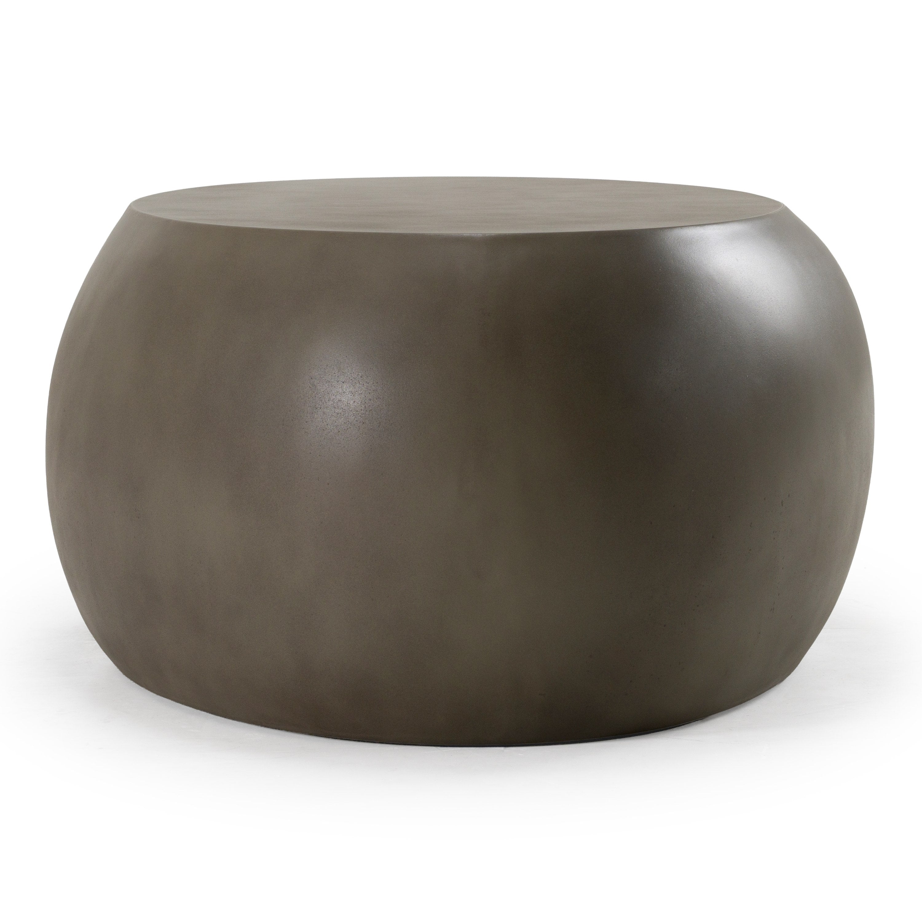 Denny Modern Concrete Oval Coffee Table