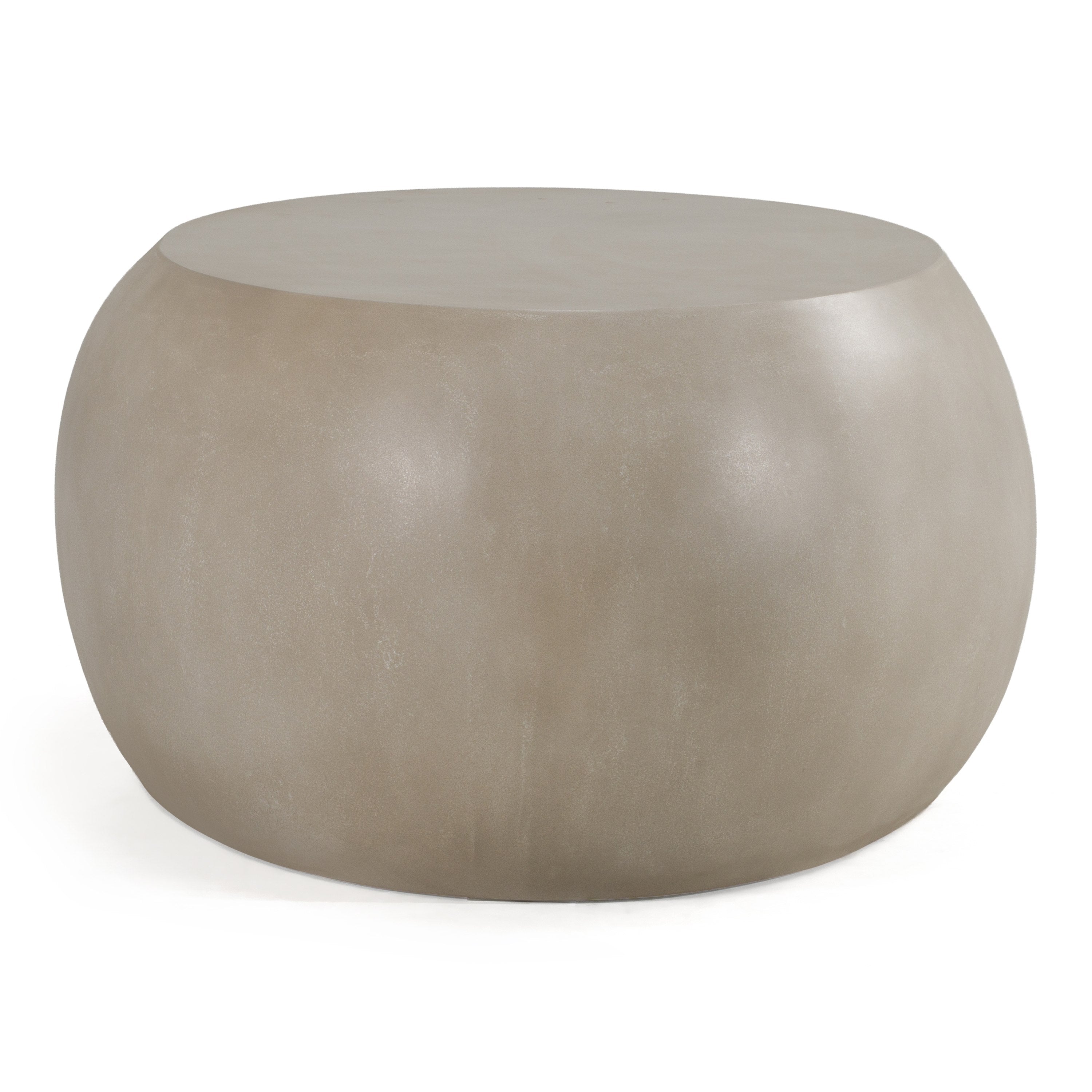 Denny Modern Concrete Oval Coffee Table