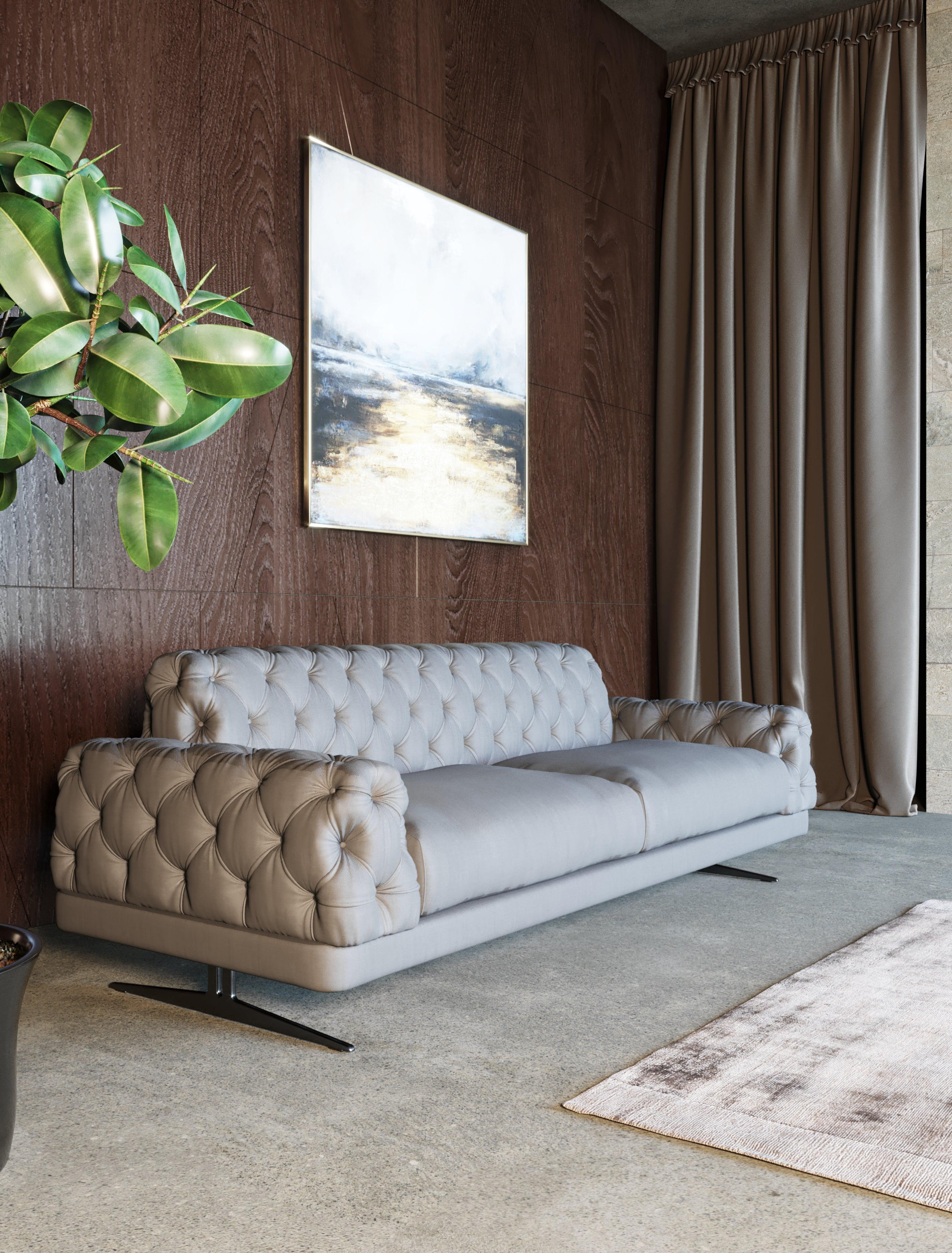 Divani Casa Sepulveda Modern Fabric Sofa