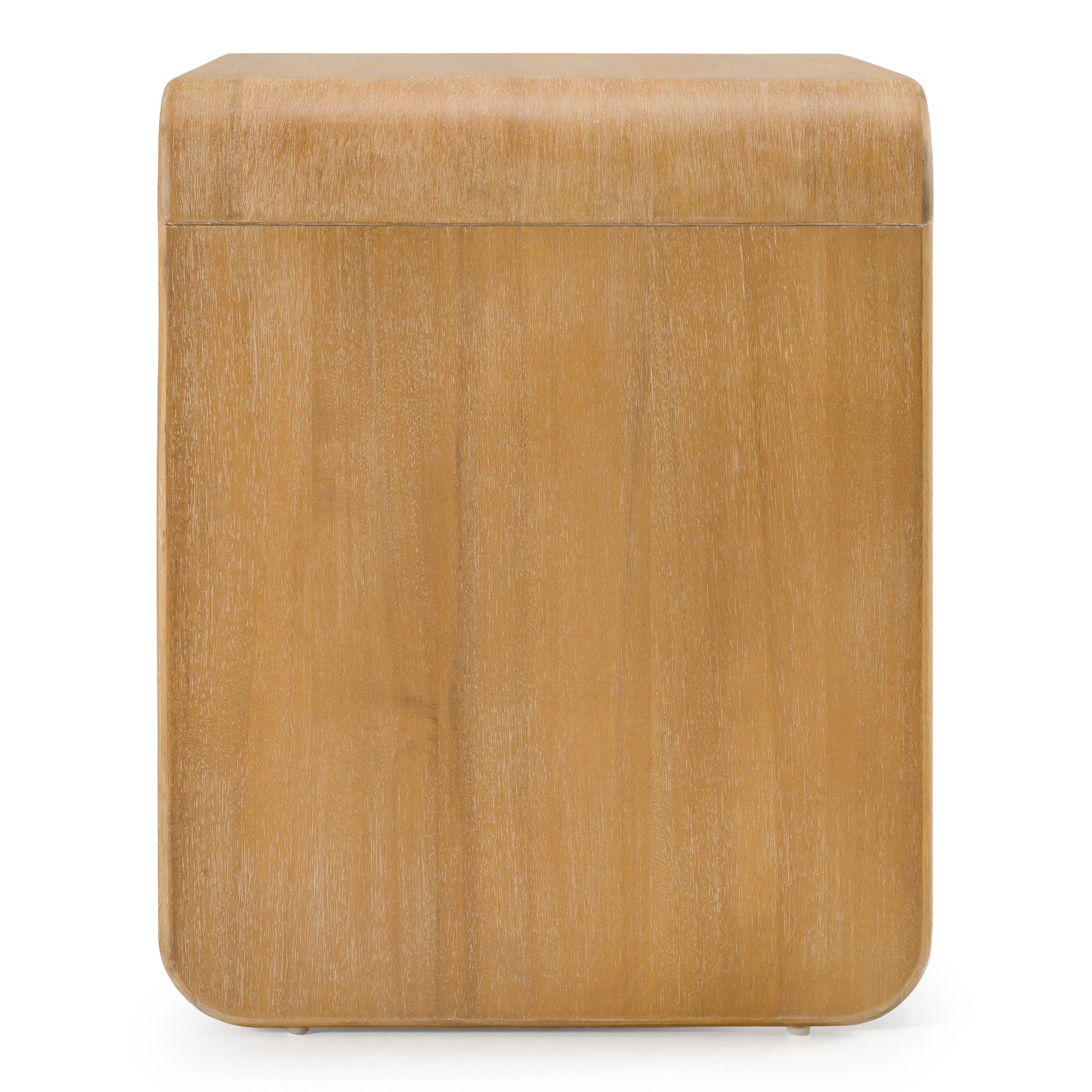 Dresden Modern Natural Acacia 2Drawer Nightstand