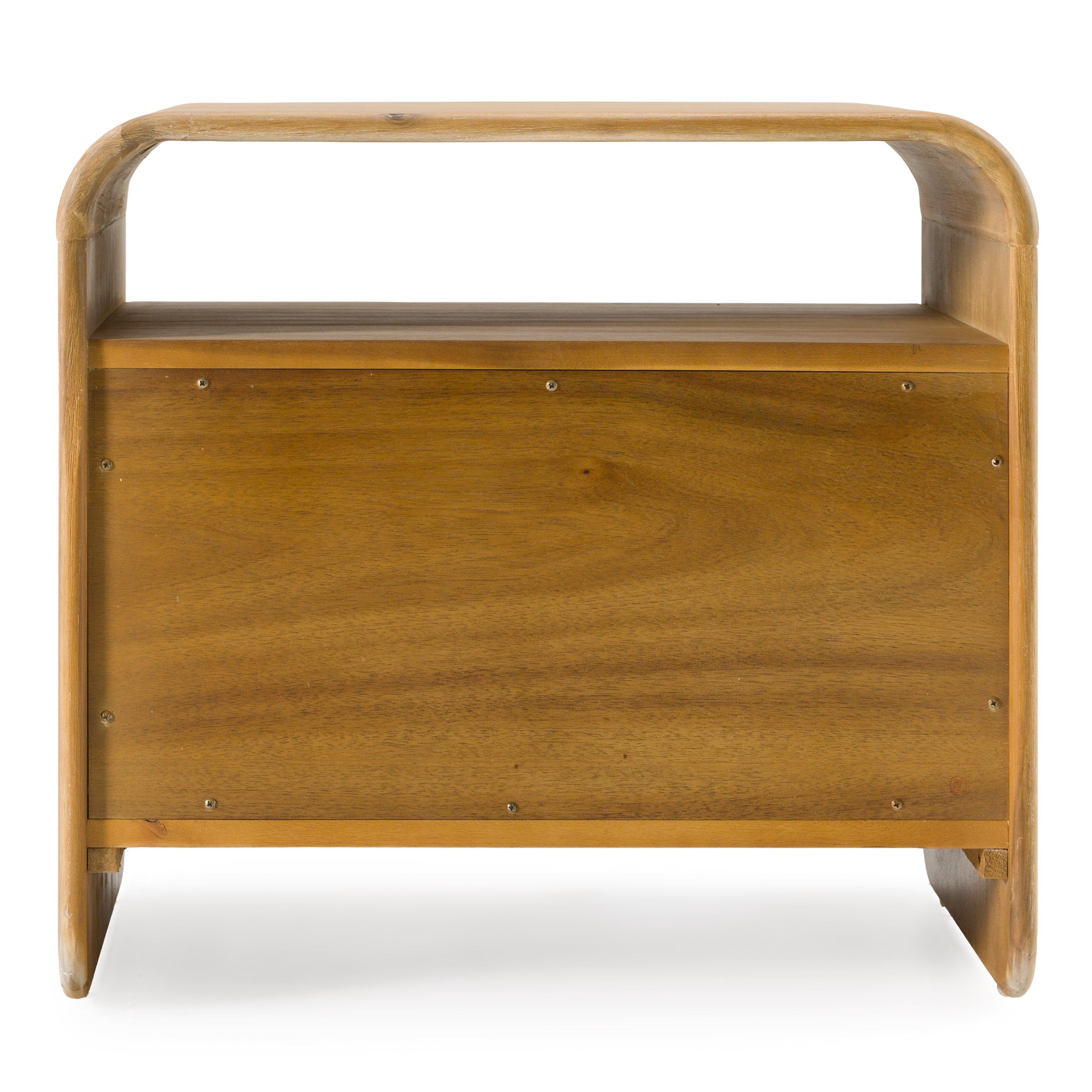 Dresden Modern Natural Acacia 2Drawer Nightstand