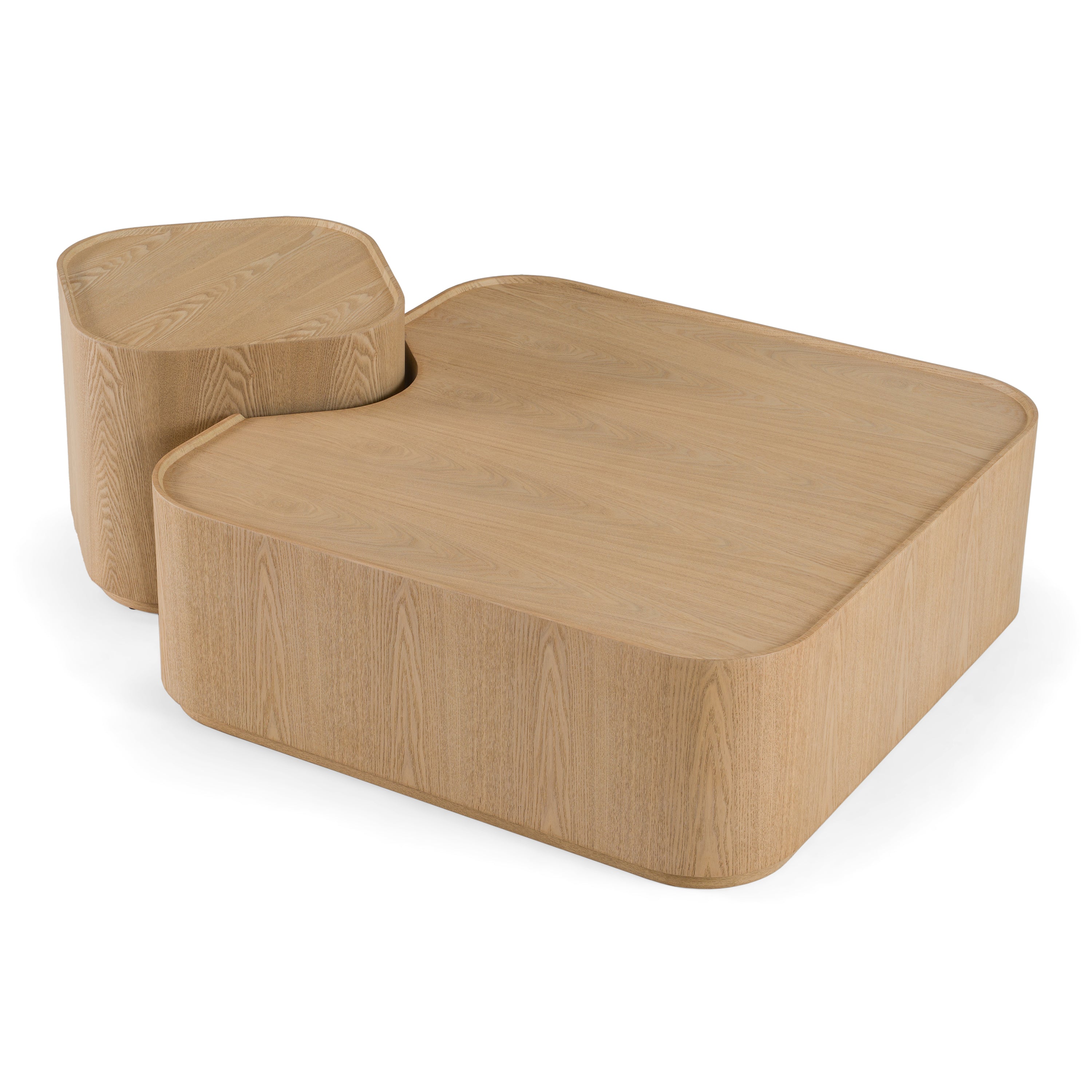 Quillen Modern Natural Ash Nesting Coffee Table Set