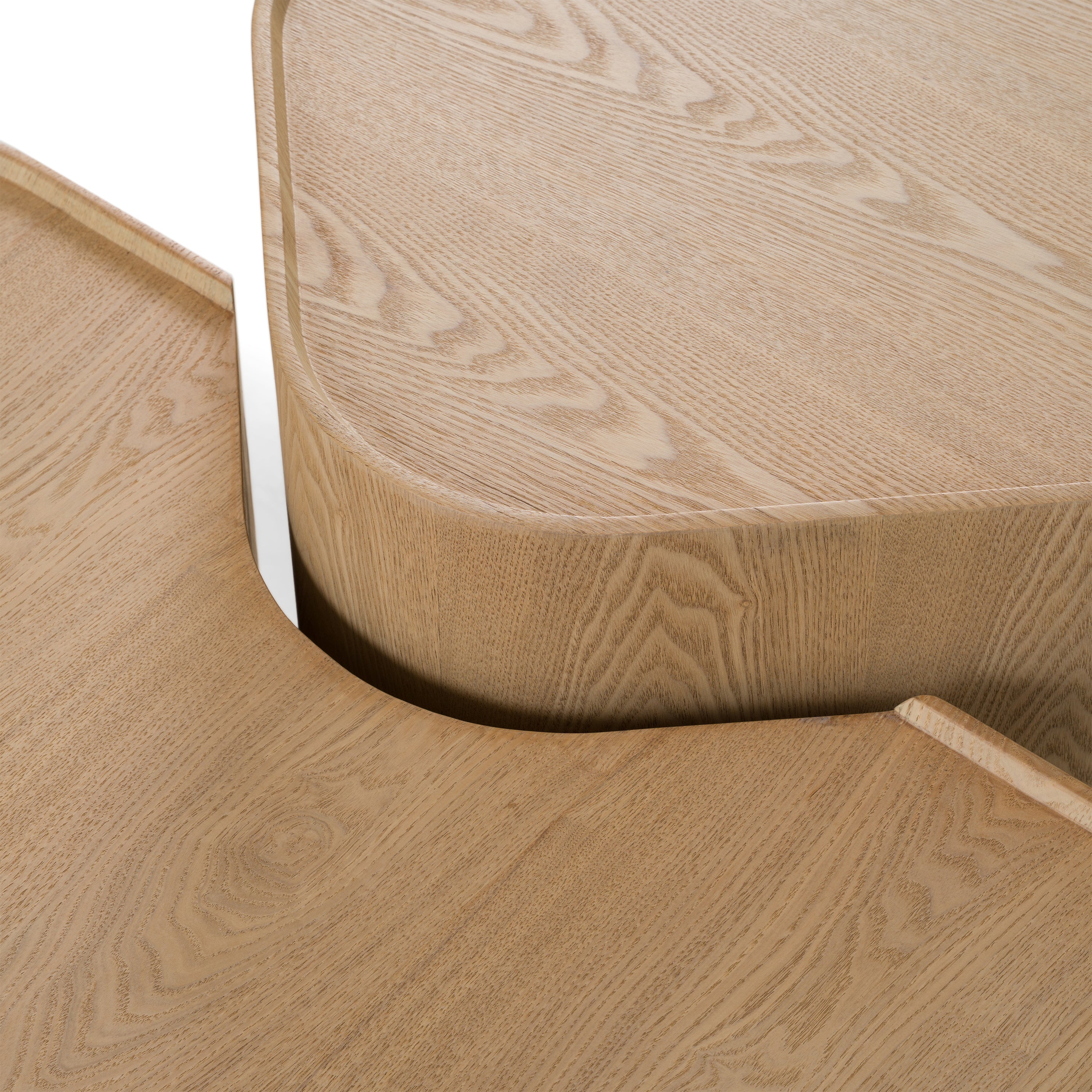 Quillen Modern Natural Ash Nesting Coffee Table Set