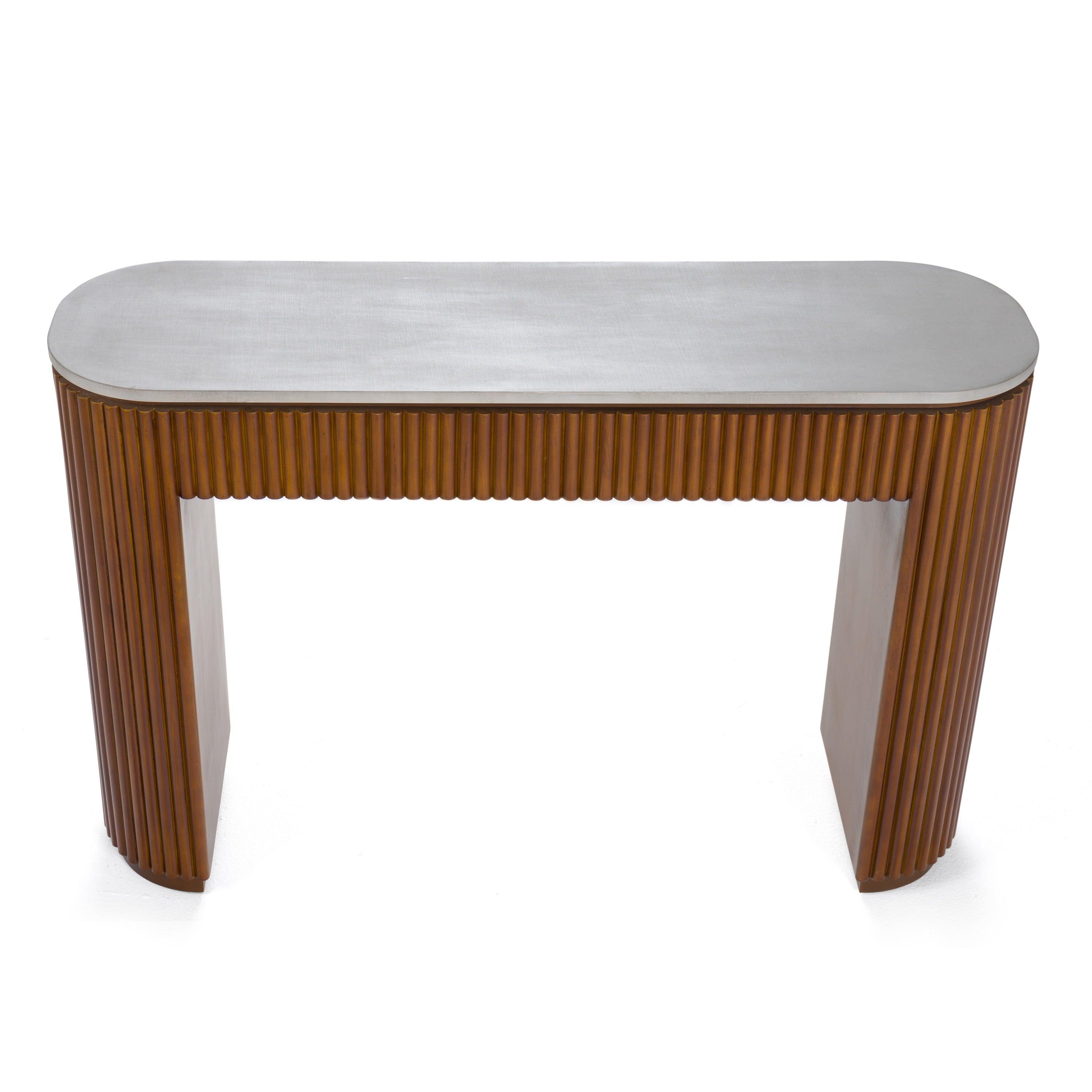 Modrest Duncan Modern Faux Concrete Console Table