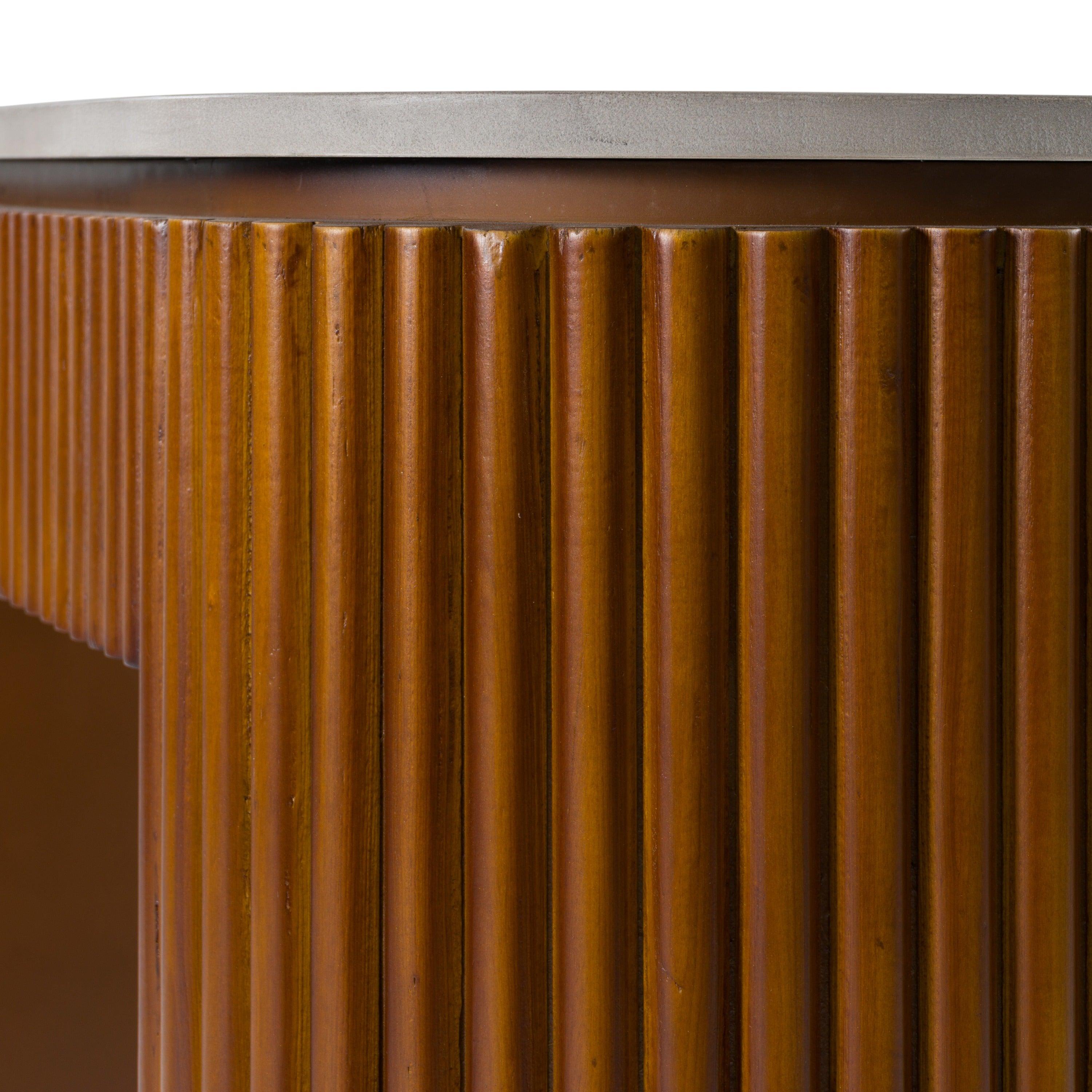 Modrest Duncan Modern Faux Concrete Console Table