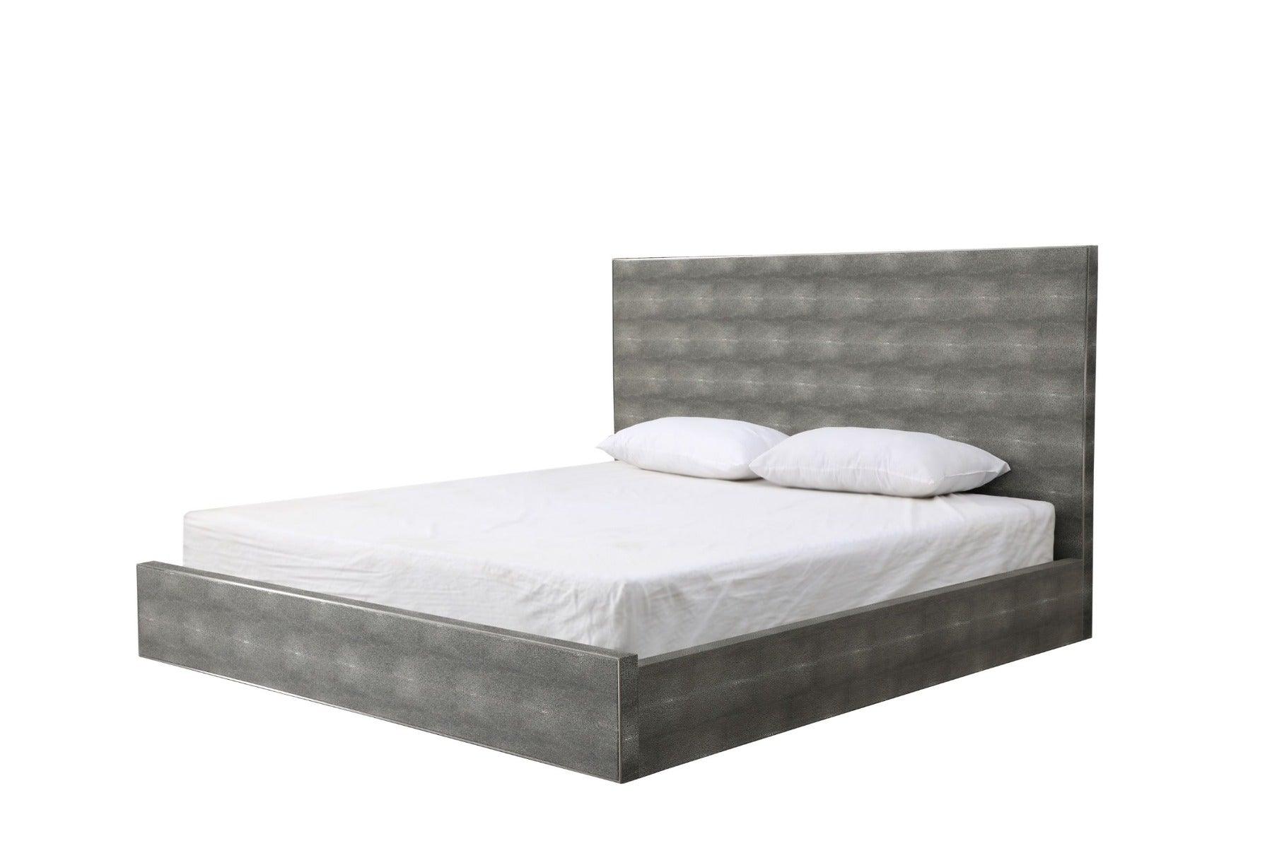 Dynasty Modern Shagreen Bedroom Set 3 Drawer