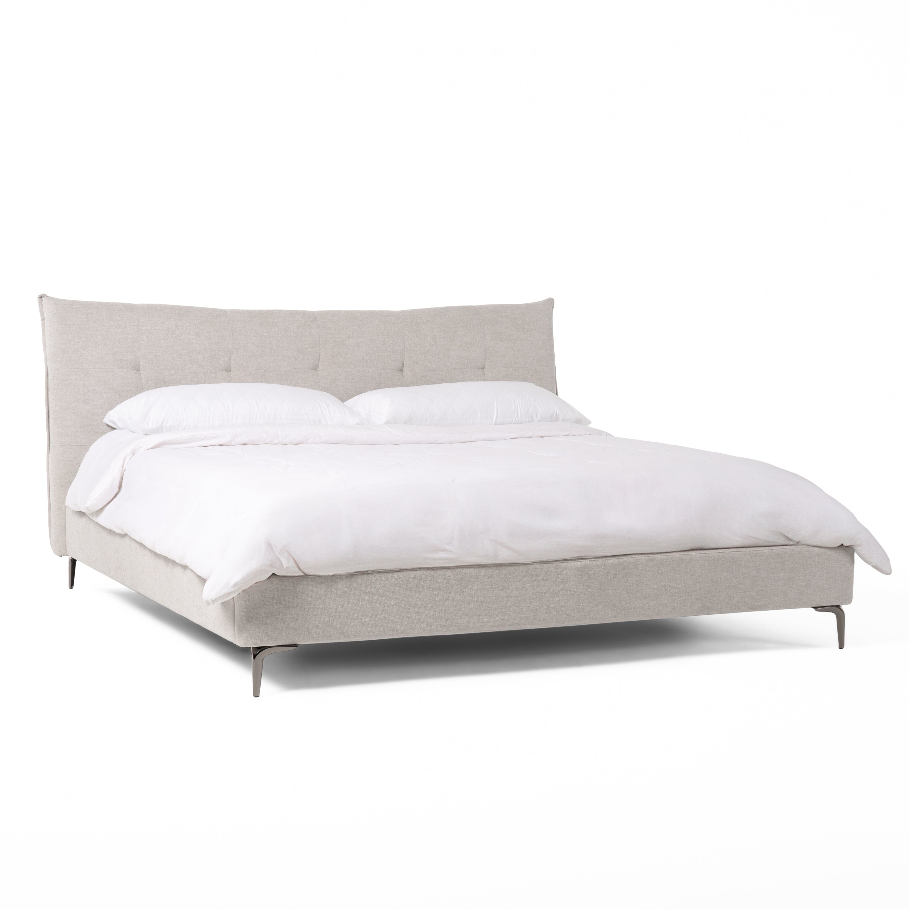 Modrest Dysart - Modern Grey Fabric Bed-Bed-VIG-Wall2Wall Furnishings
