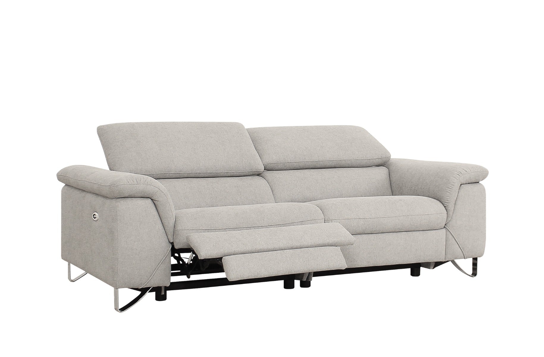 Divani Casa Maine - Modern Fabric Sofa with 2 Electric Recliners-Sofa-VIG-Wall2Wall Furnishings