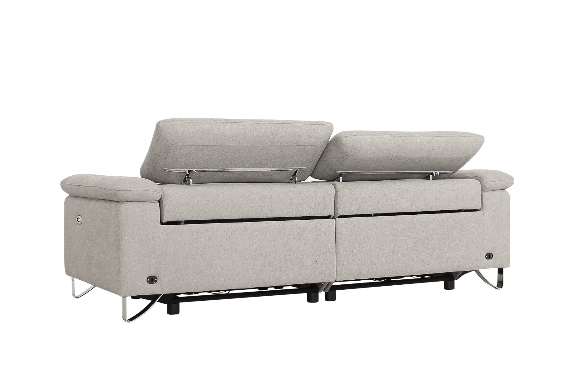 Divani Casa Maine - Modern Fabric Sofa with 2 Electric Recliners-Sofa-VIG-Wall2Wall Furnishings