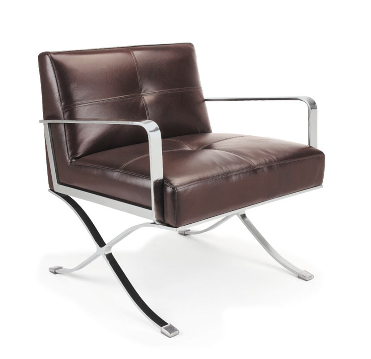 EC-011 Modern Leather Lounge Chair-Lounge Chair-VIG-Wall2Wall Furnishings