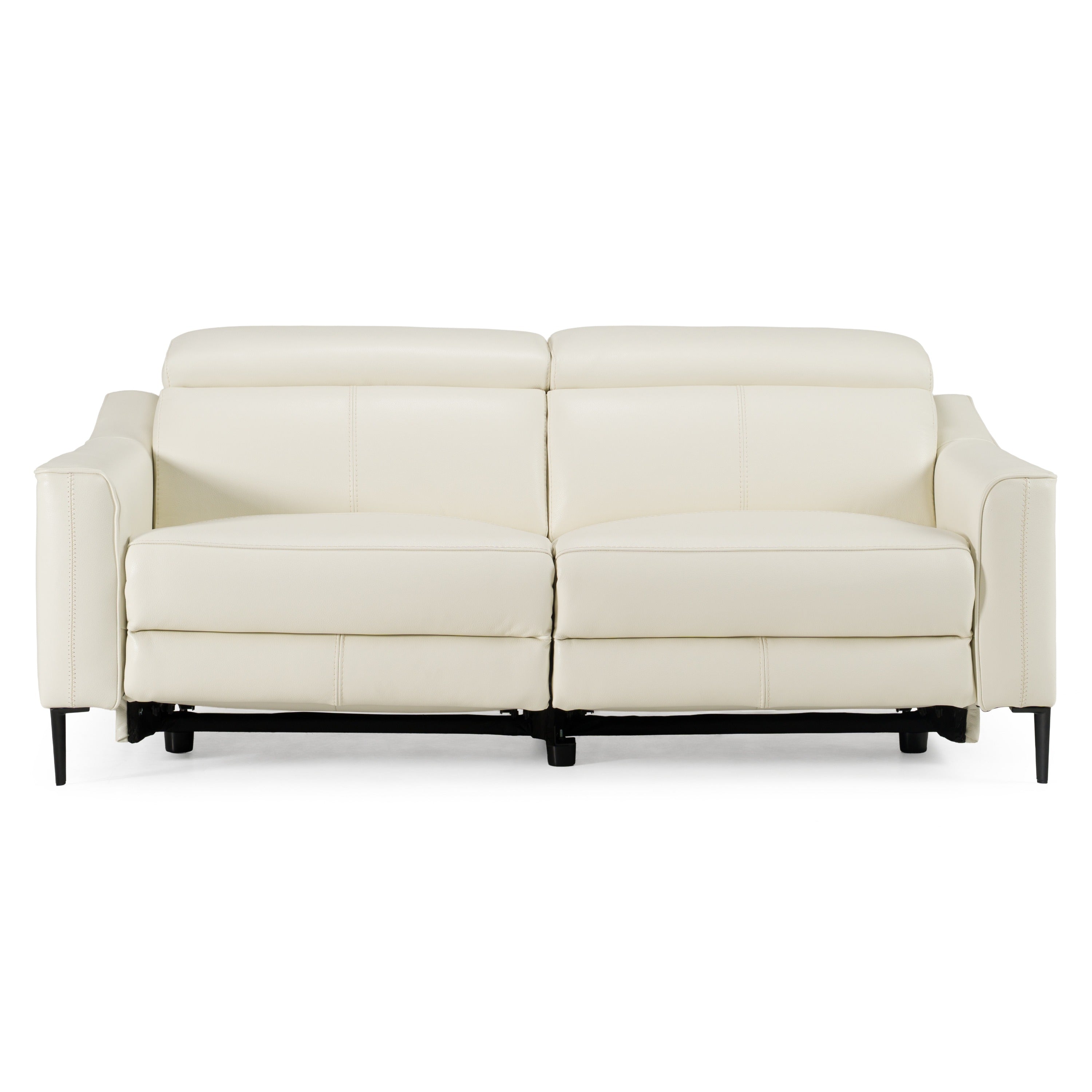 Eden Modern Leather Sofa With 2 Recliners