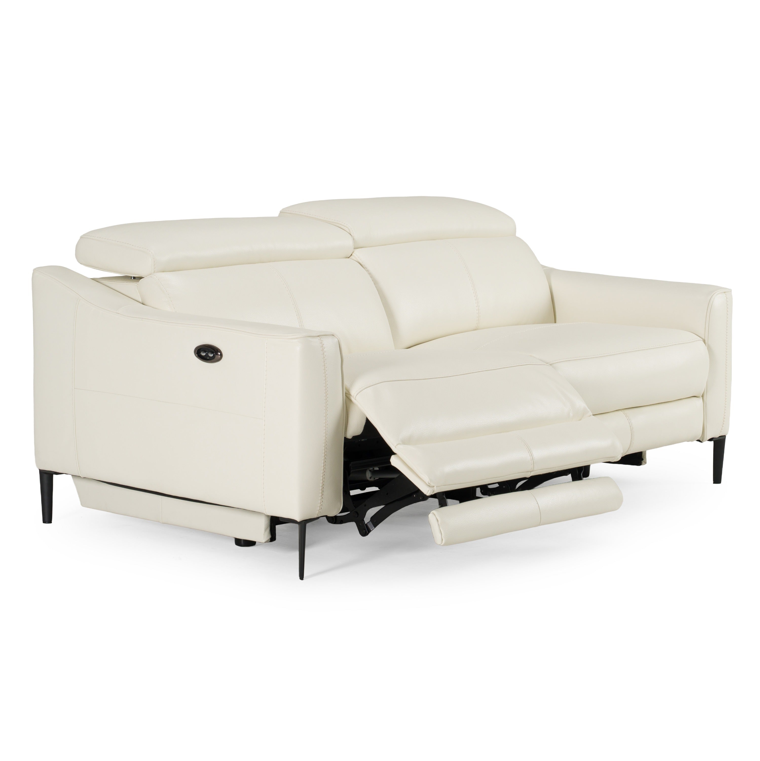 Eden Modern Leather Sofa With 2 Recliners
