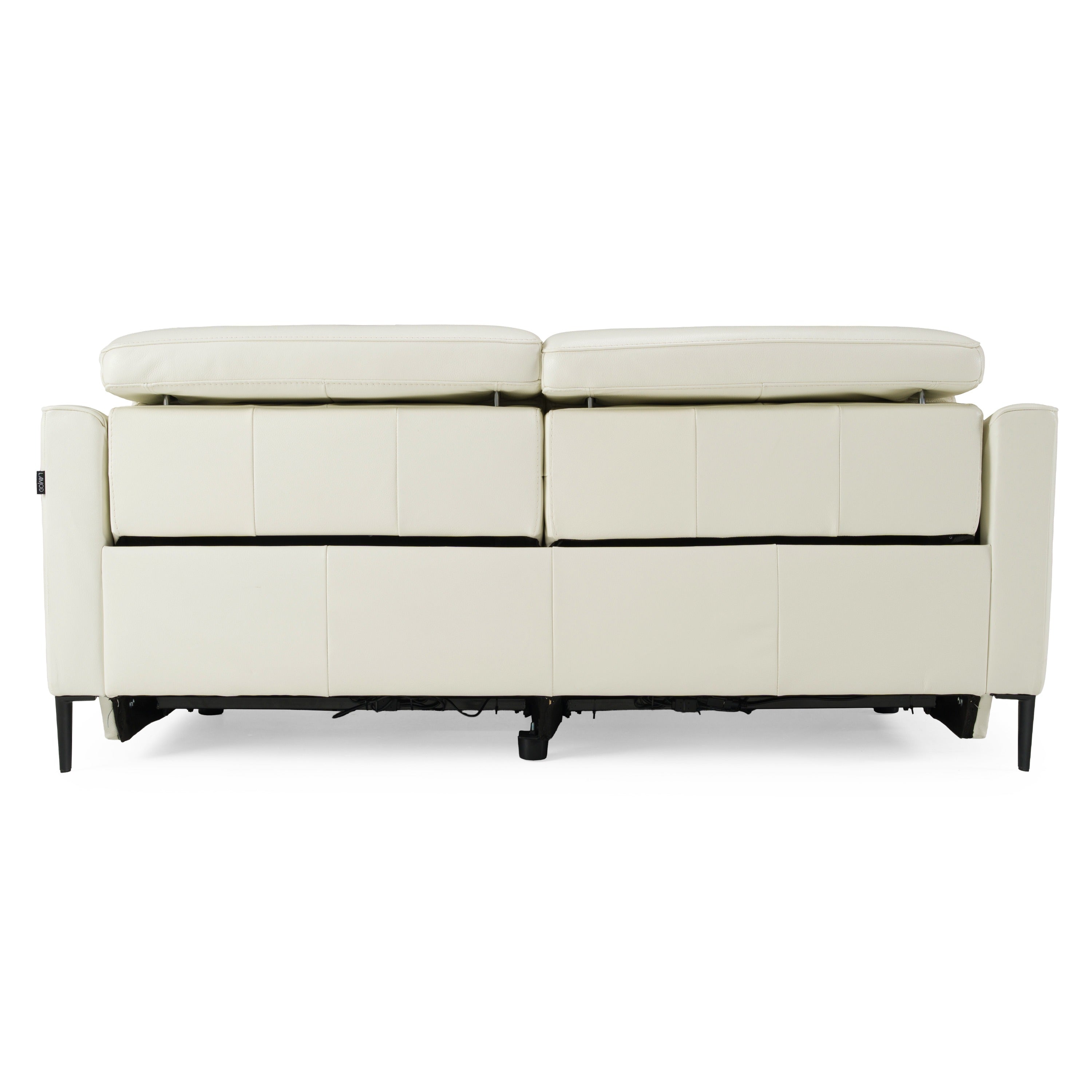 Eden Modern Leather Sofa With 2 Recliners
