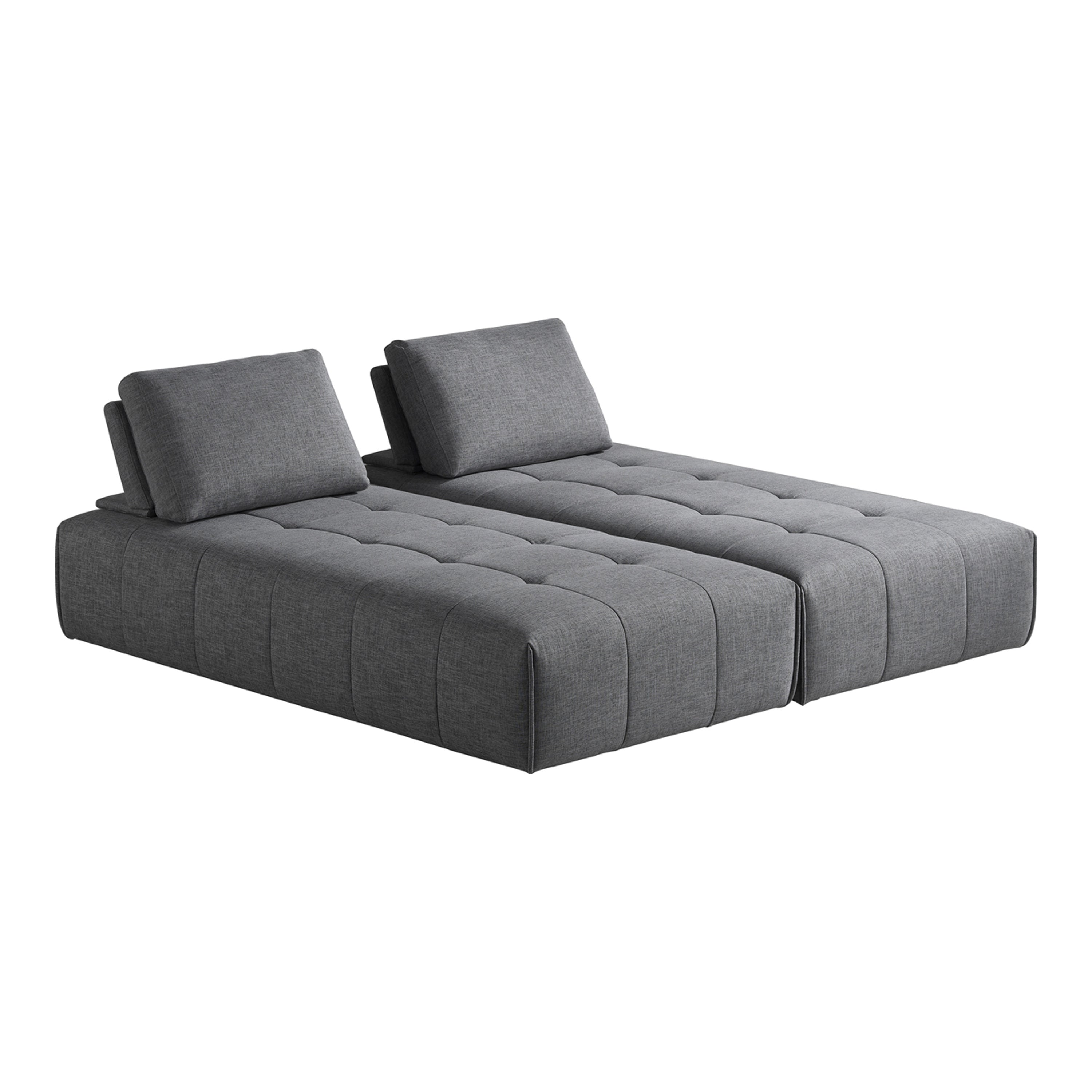 Edgar Modern Fabric Modular Sectional Sofa
